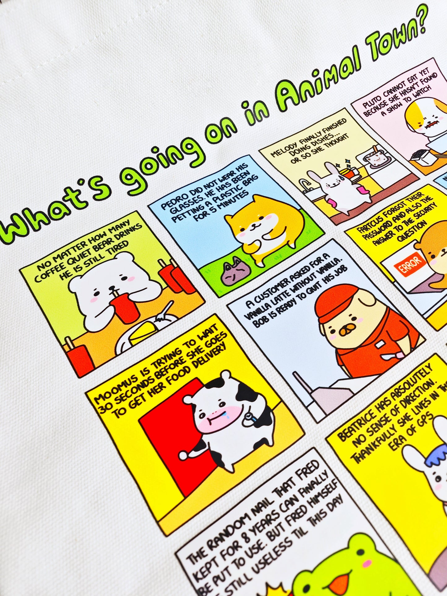 Animal Town Tote Bag
