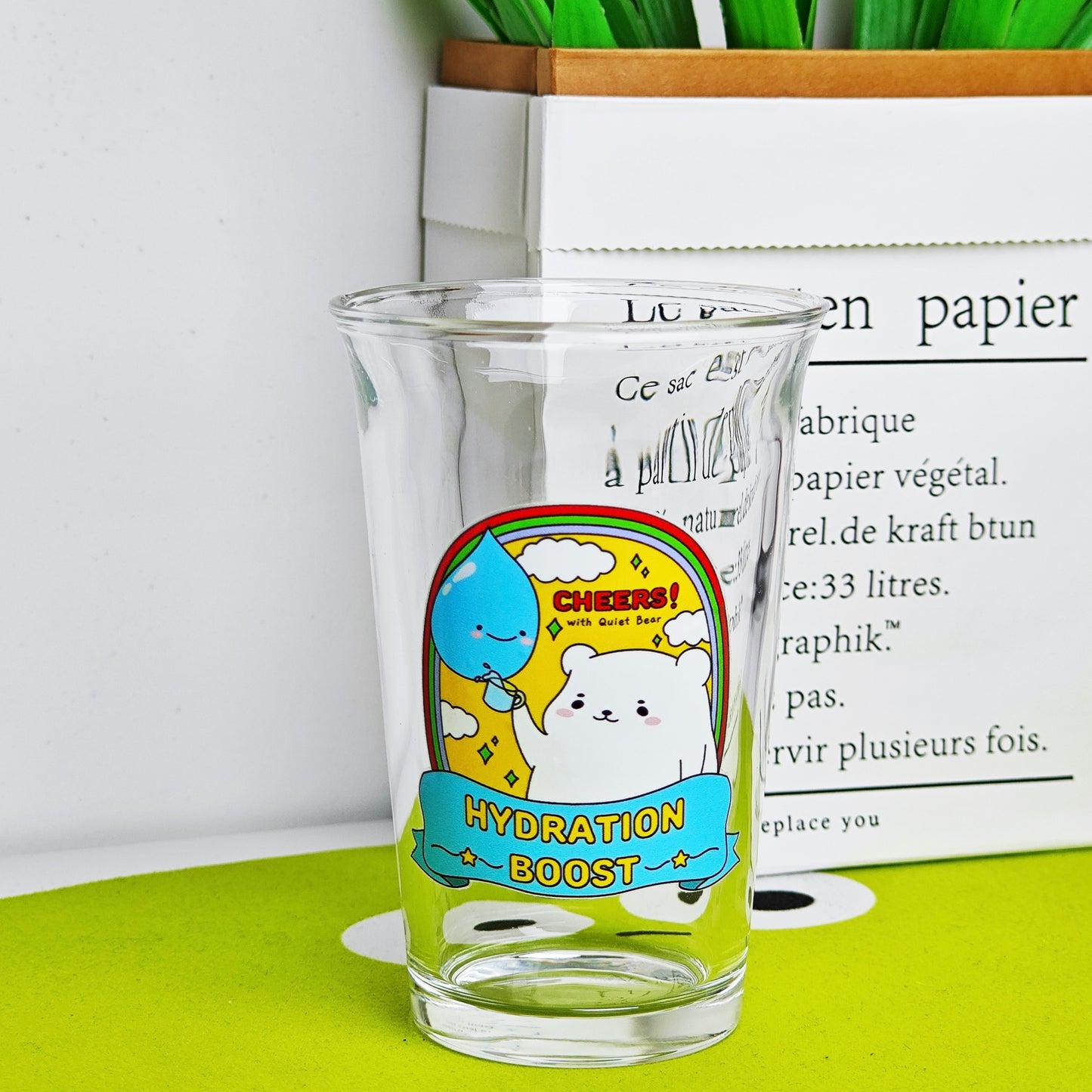 Hydration Boost Glass Cup