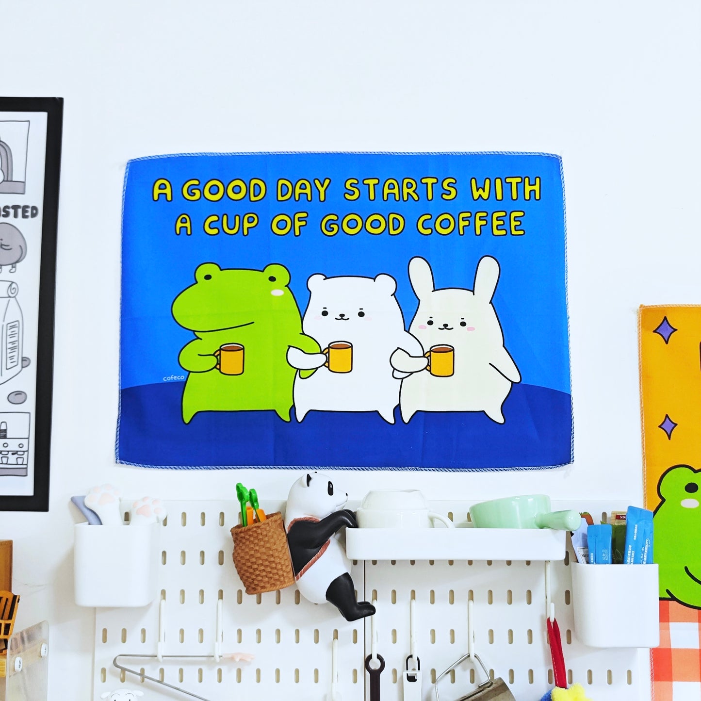 Good Day Starts With Coffee Tapestry