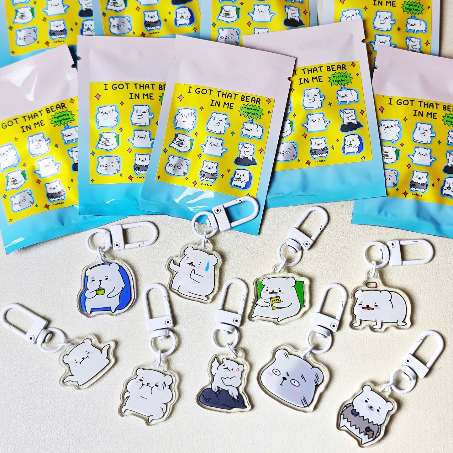 Mystery Bag Keychain - QUIET BEAR EDITION