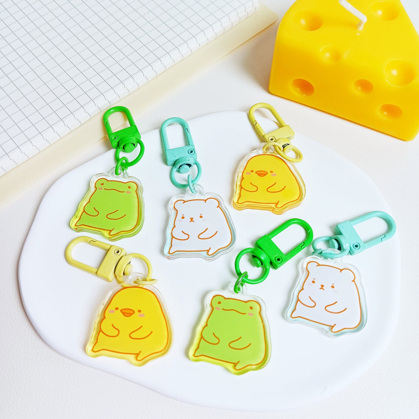 Quiet Friends Acrylic Keychain