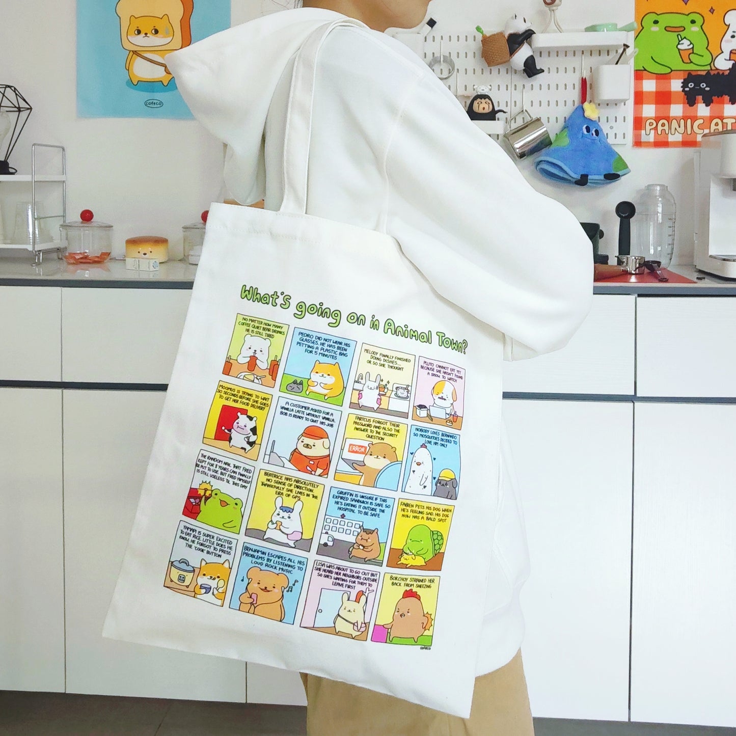 Animal Town Tote Bag