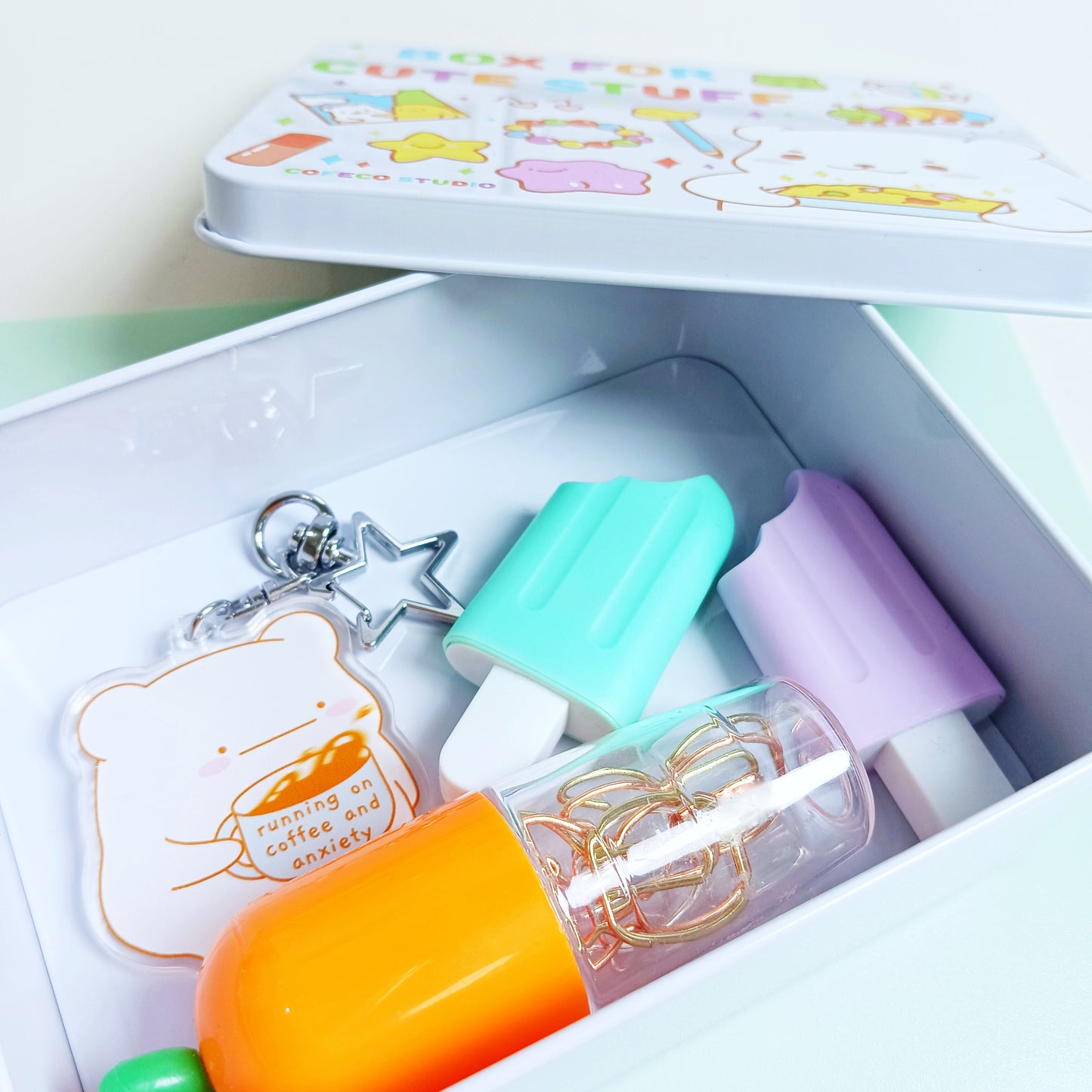 Box For Cute Stuff Storage Tin Box