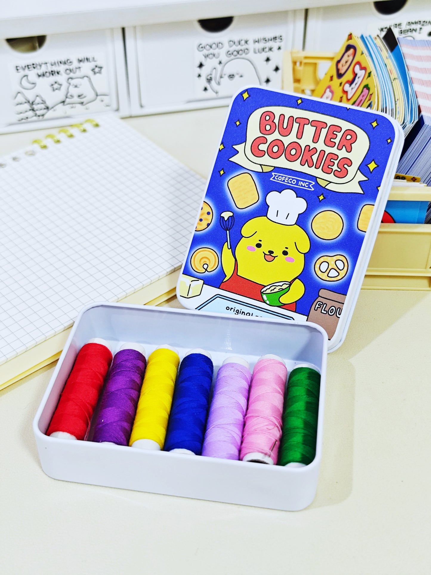 Butter Cookies Storage Tin Box