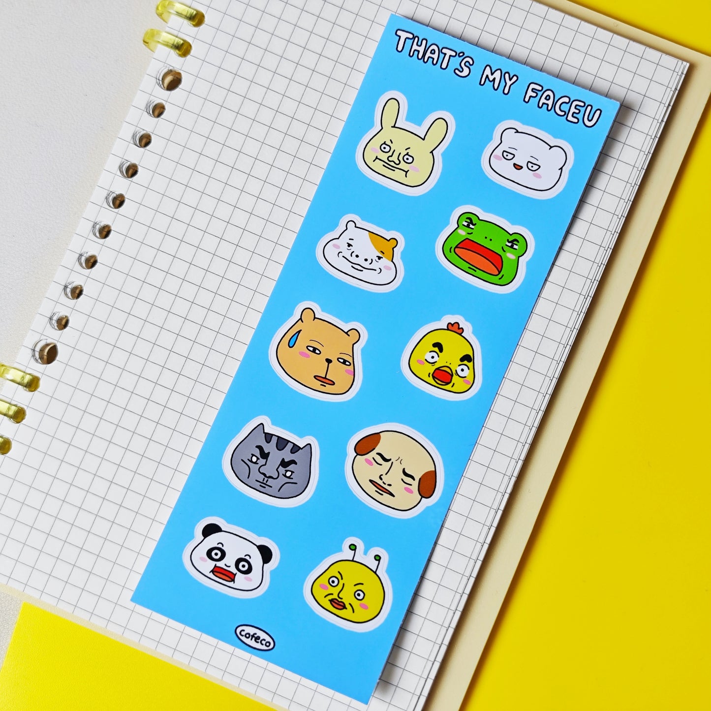 That’s My Faceu Sticker Sheet