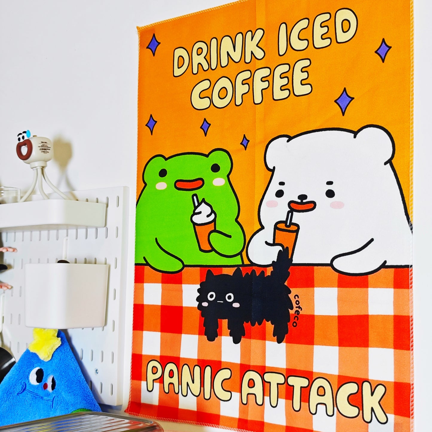 Drink Iced Coffee, Panic Attack Tapestry