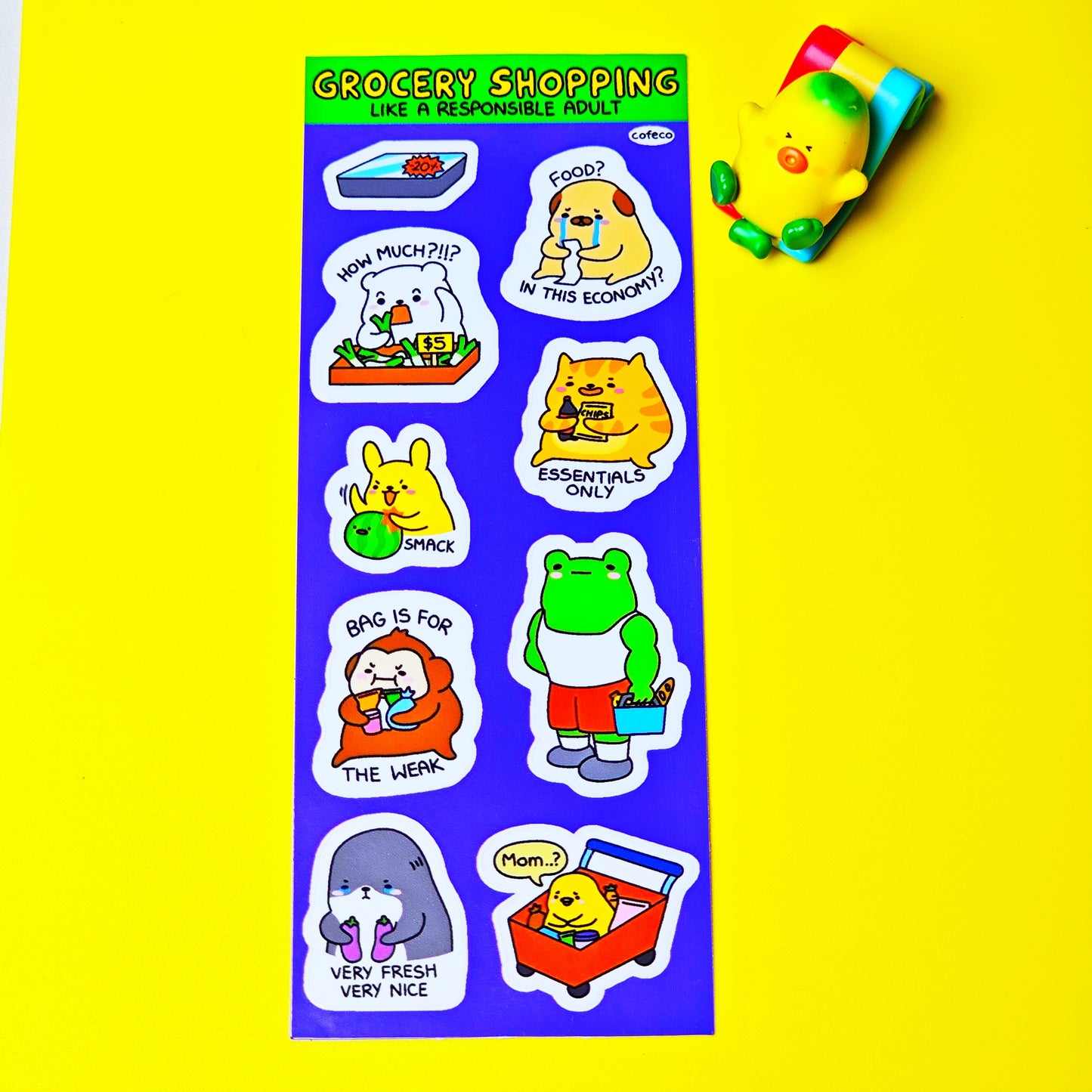 Grocery Shopping Sticker Sheet