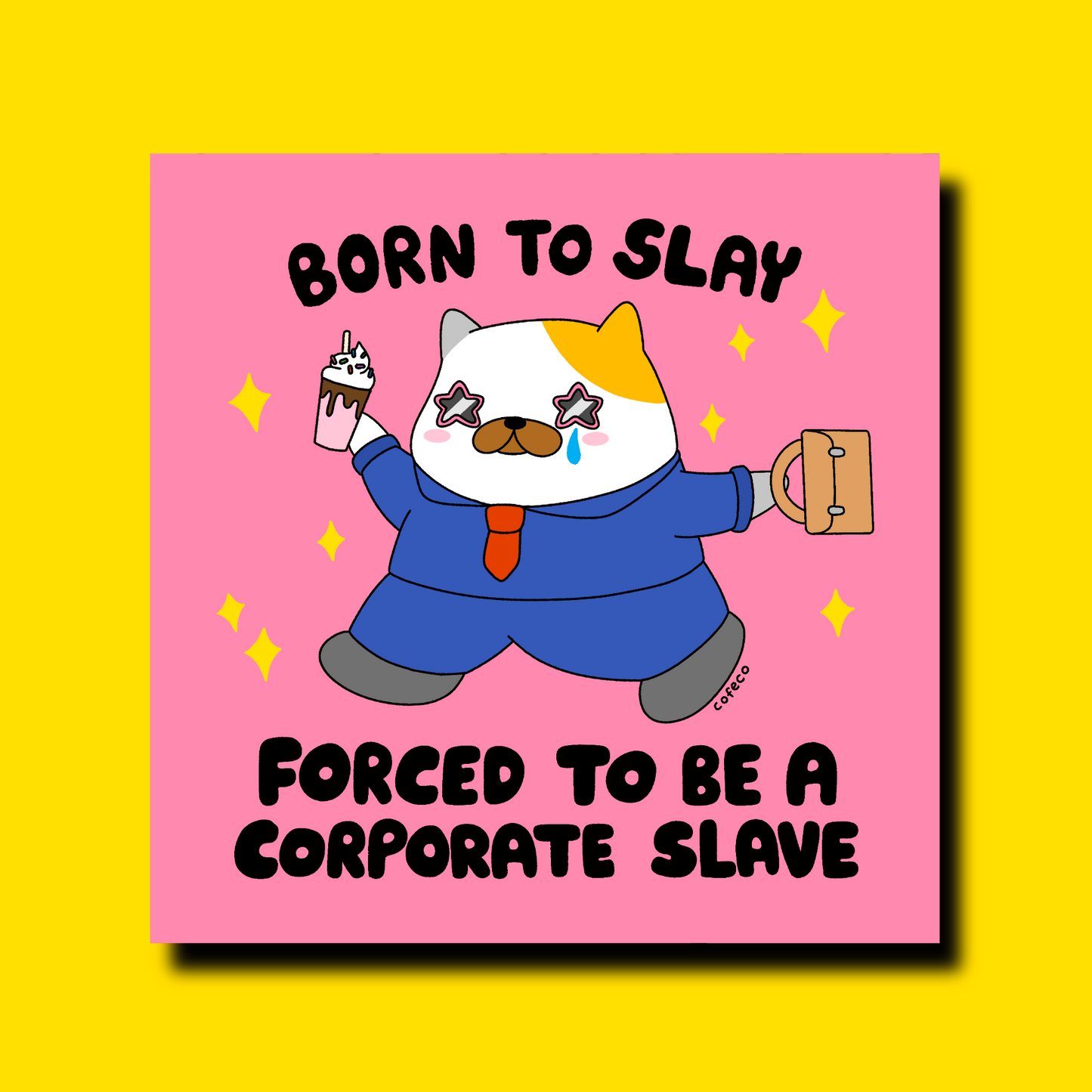 Corporate Slave Art Print