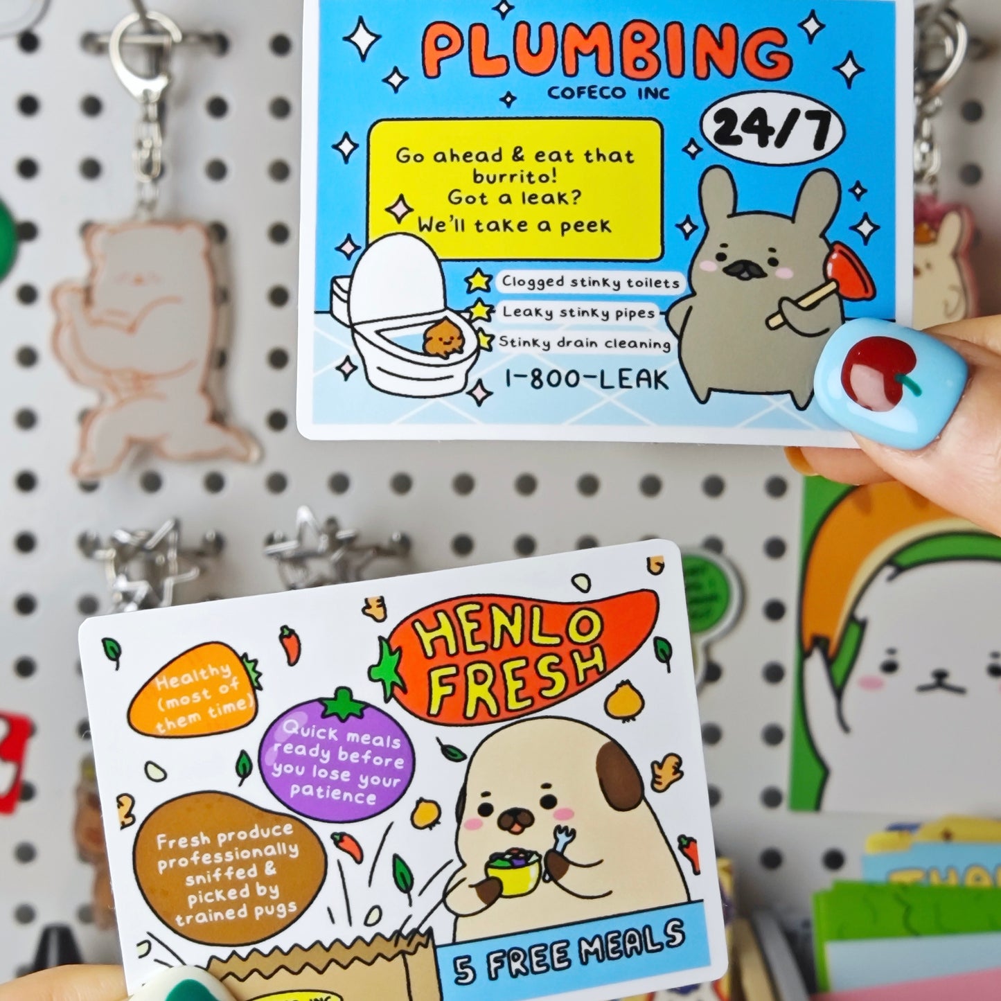 Silly Advertisement Sticker Magnets