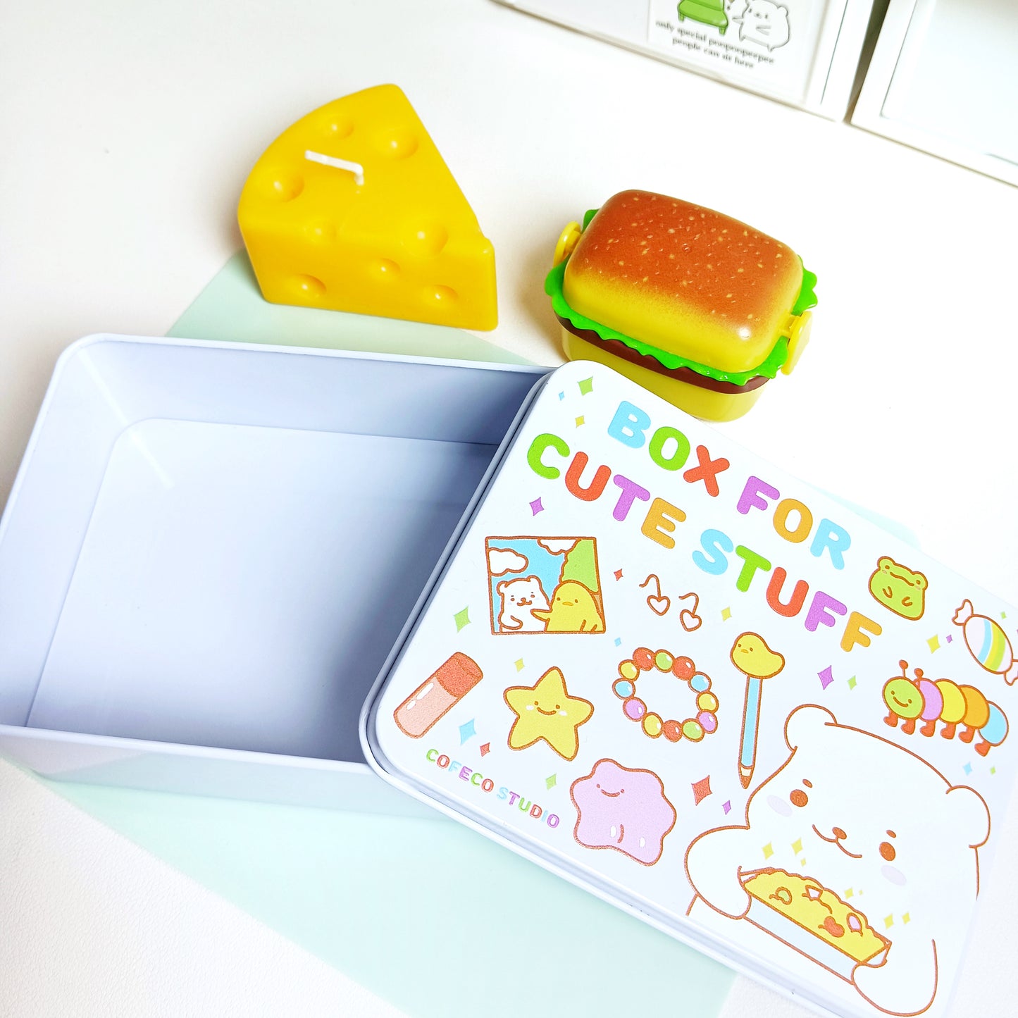 Box For Cute Stuff Storage Tin Box