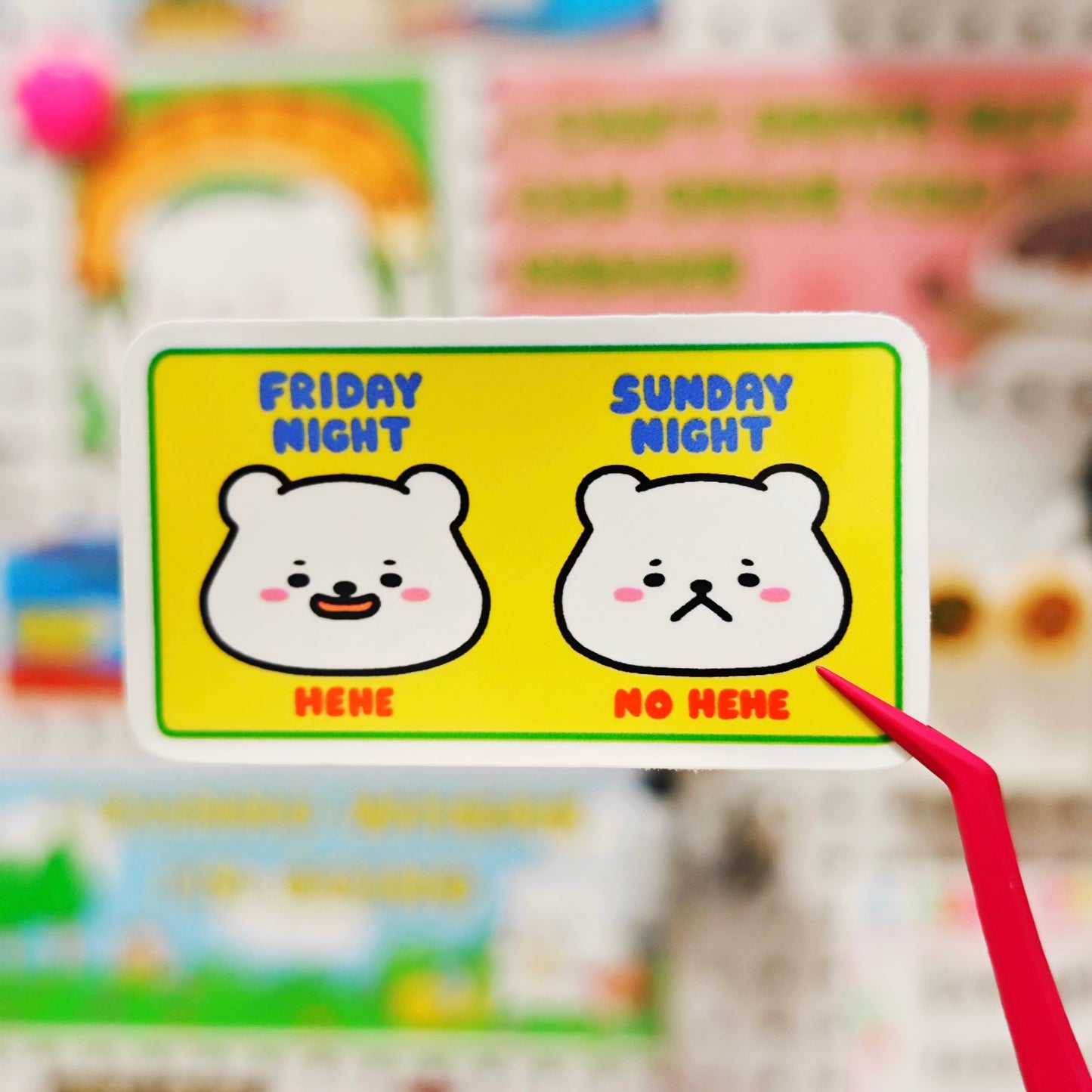 Friday Night vs. Sunday Night Sticker