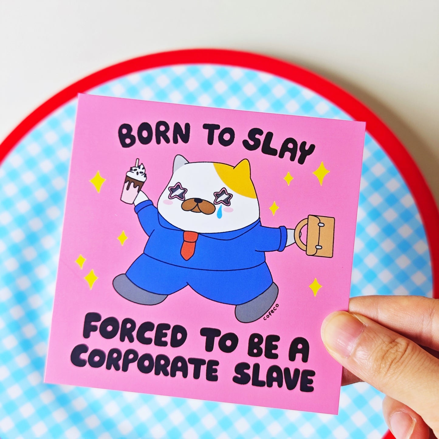 Corporate Slave Art Print