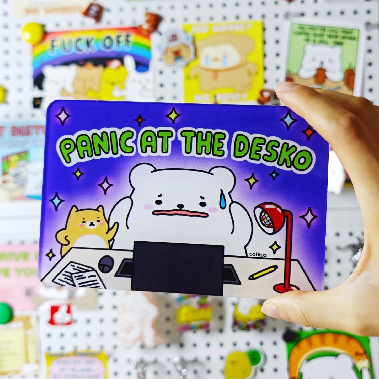 Panic At The Desko Sign