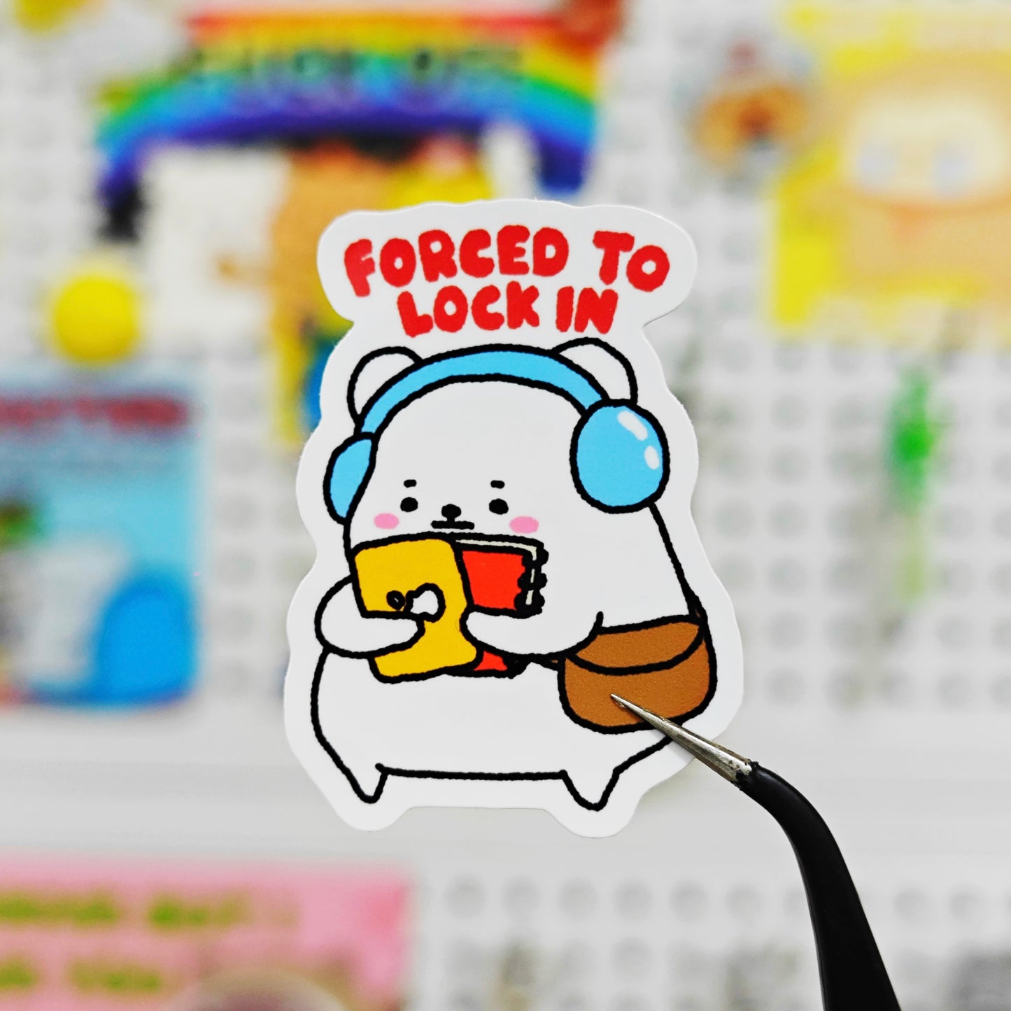Forced To Lock In Sticker