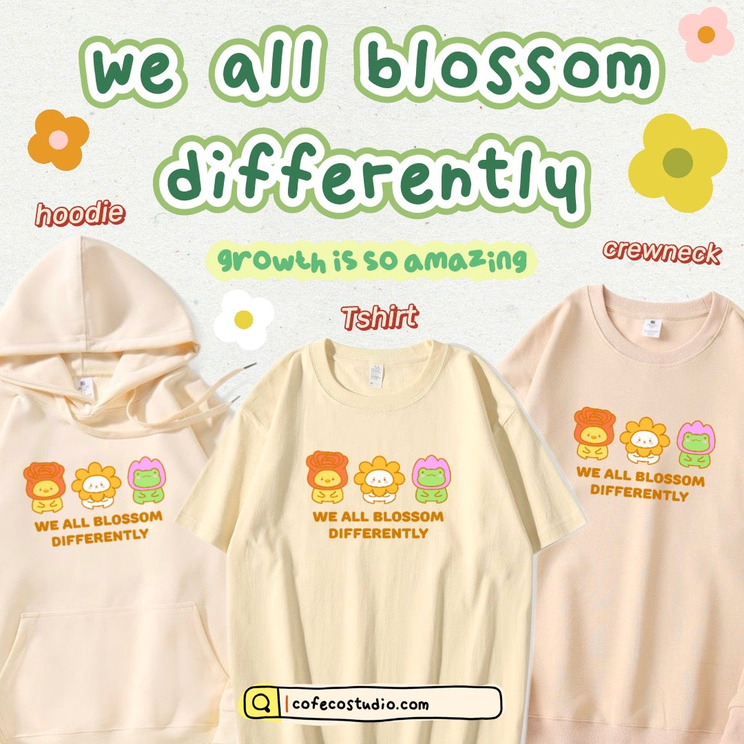 (CLEARANCE) We All Blossom Differently Apparel
