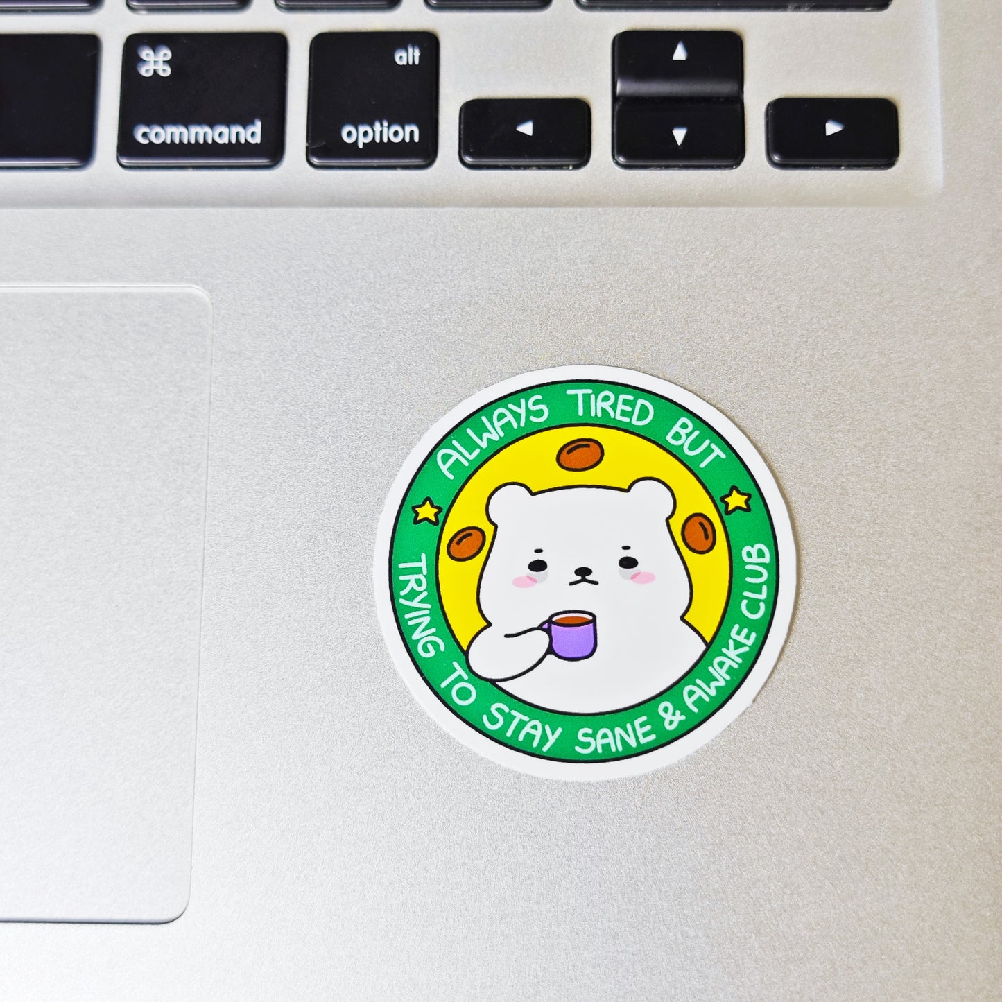 Tired & Worried Club Sticker