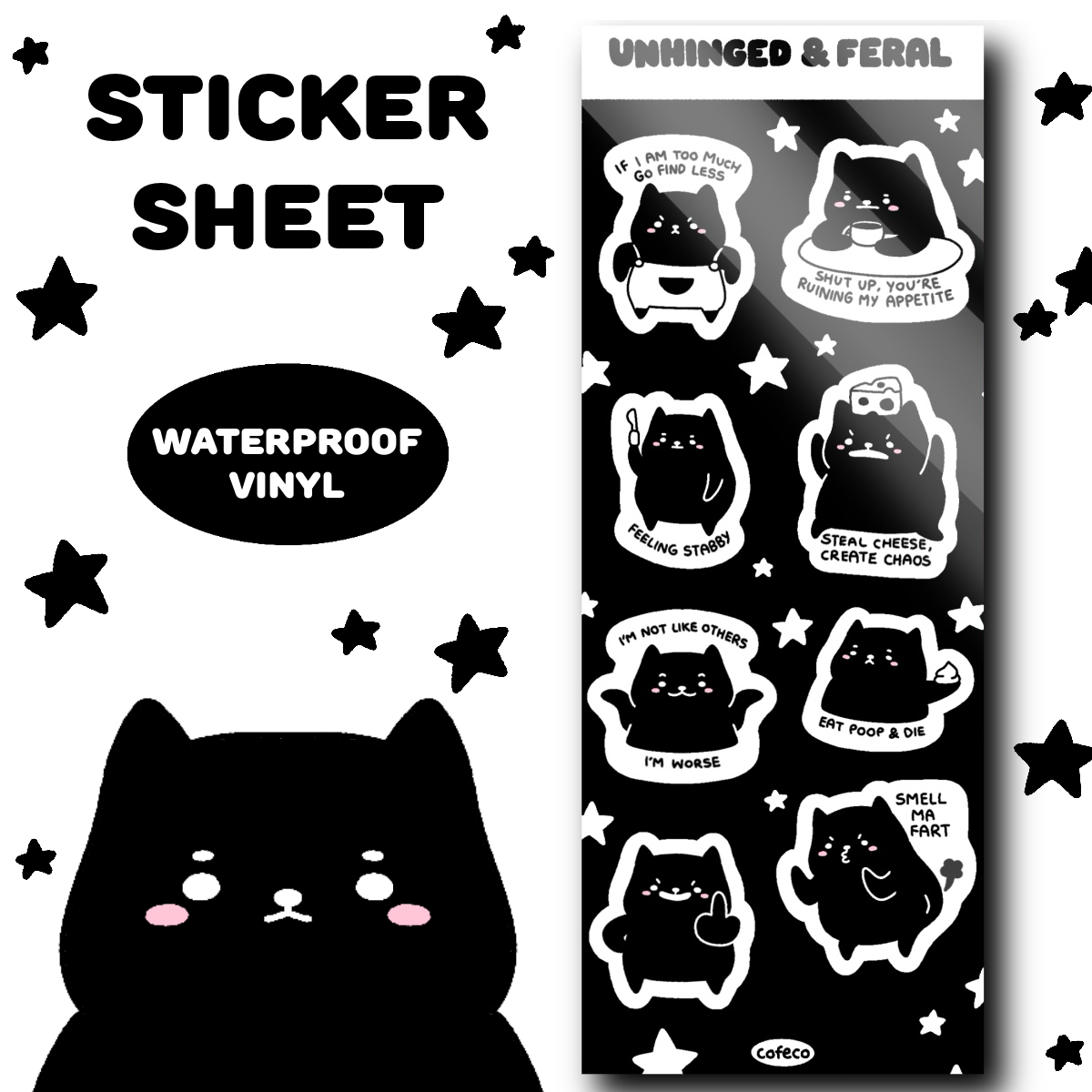 Unhinged & Feral Sticker Sheet