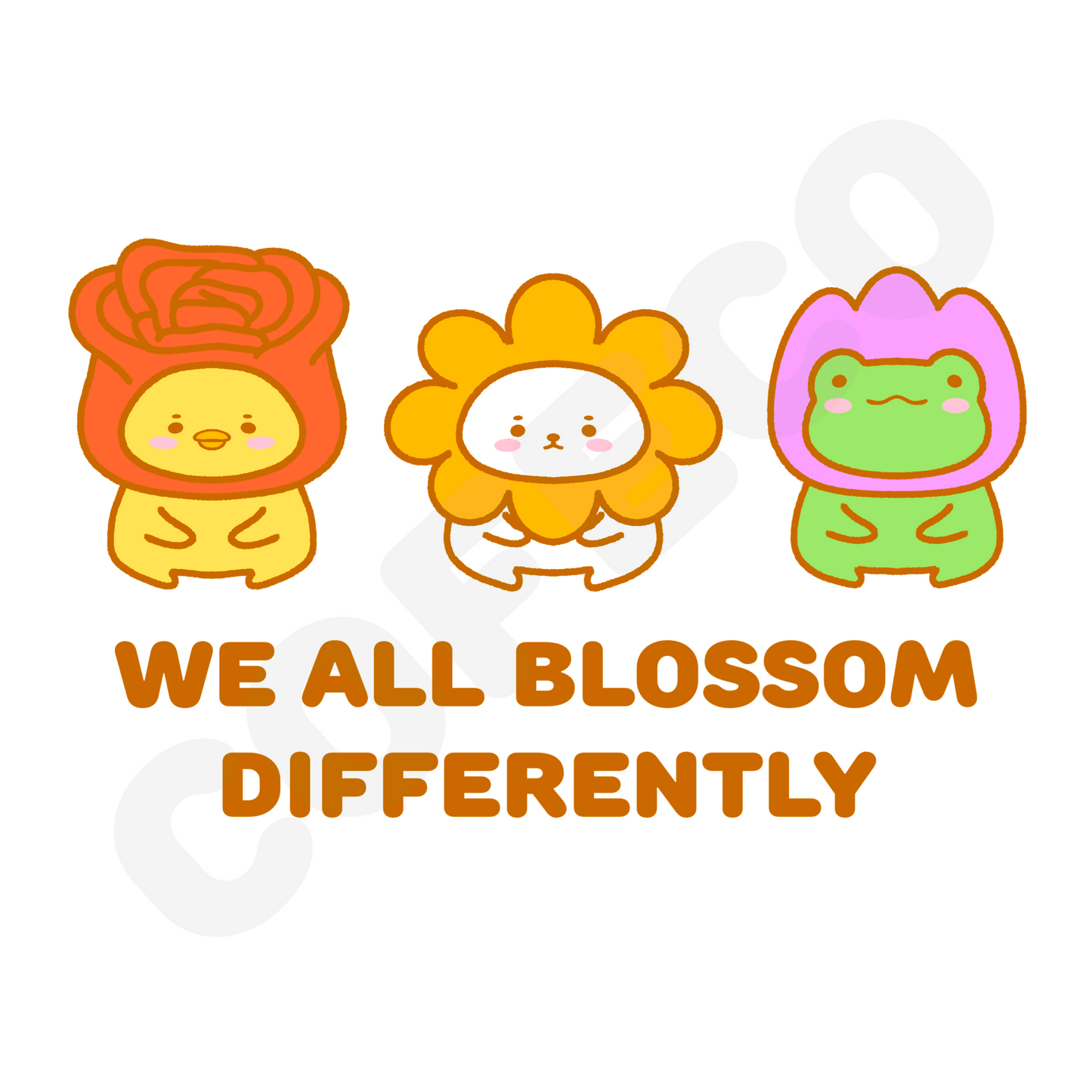 (CLEARANCE) We All Blossom Differently Apparel