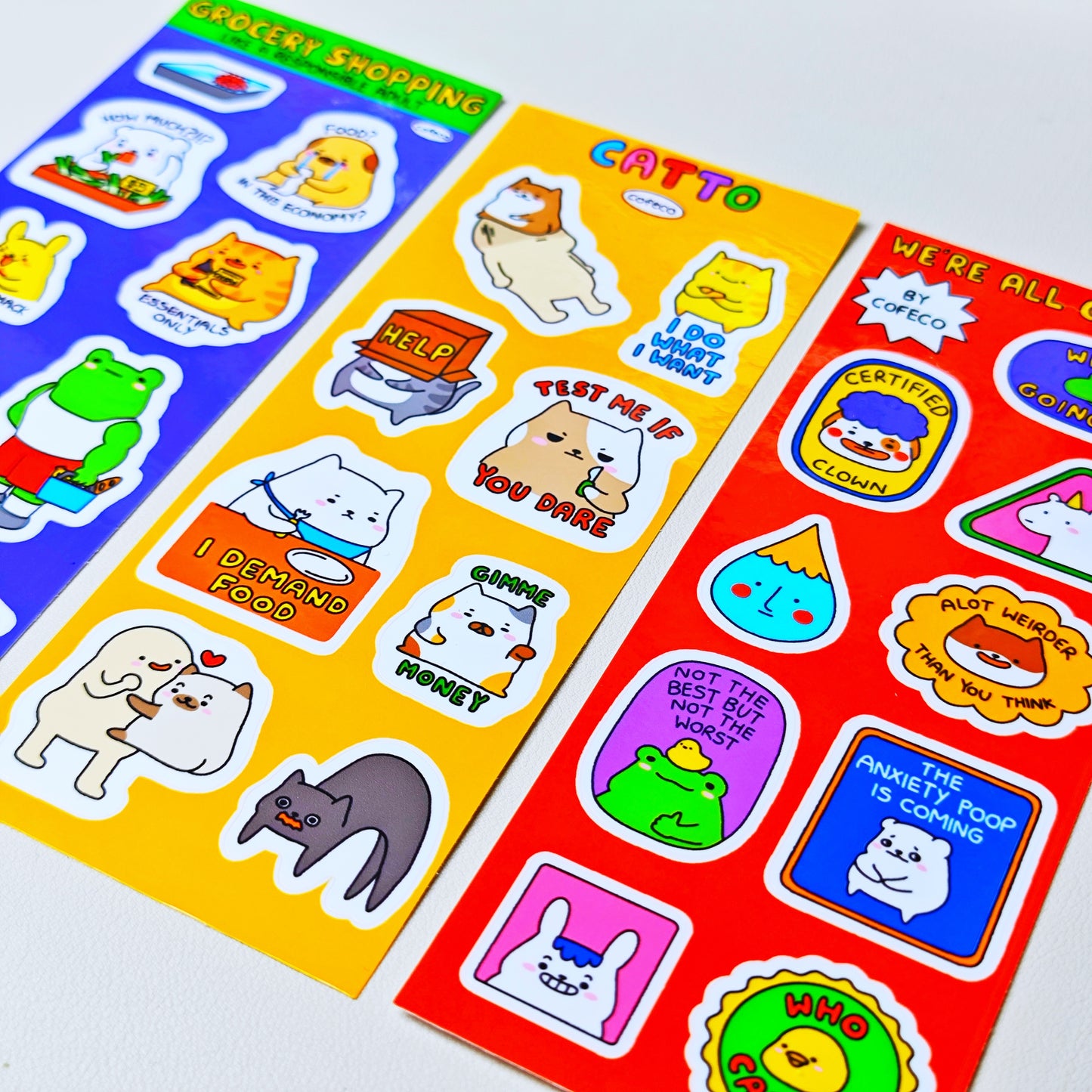 We’re All Clowns Sticker Sheet