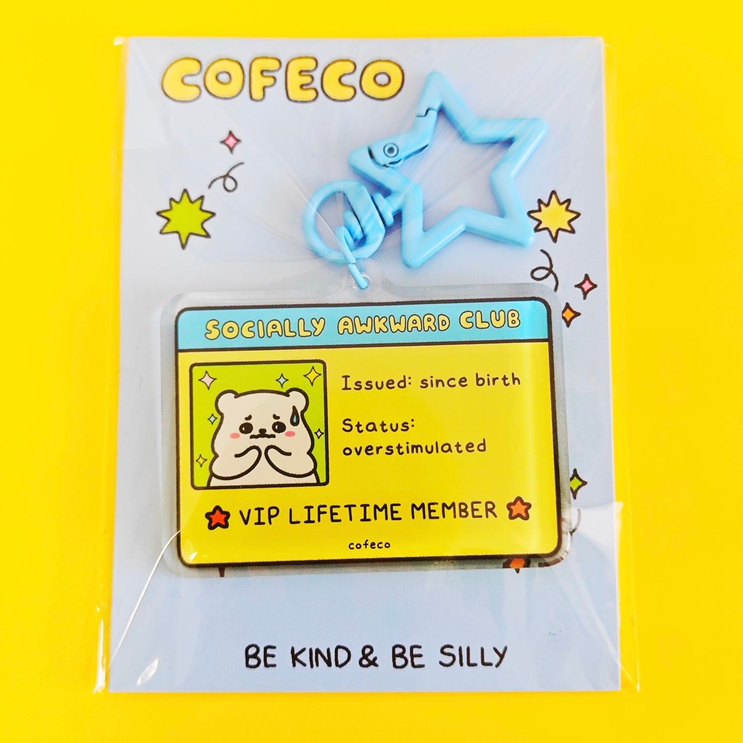 Social Anxiety Club Keychain