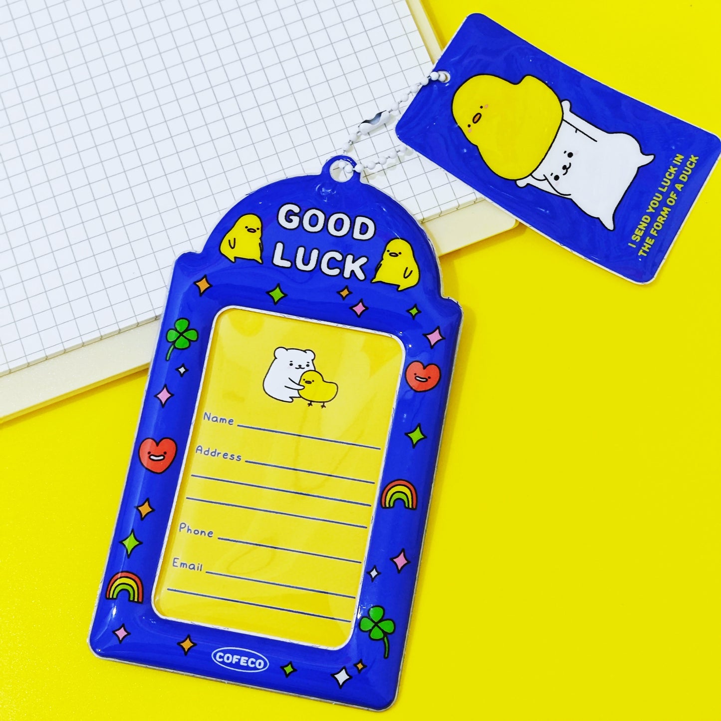 Good Luck Card Holder Bag Tag