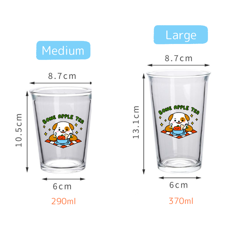Bone Apple Tea Glass Cup