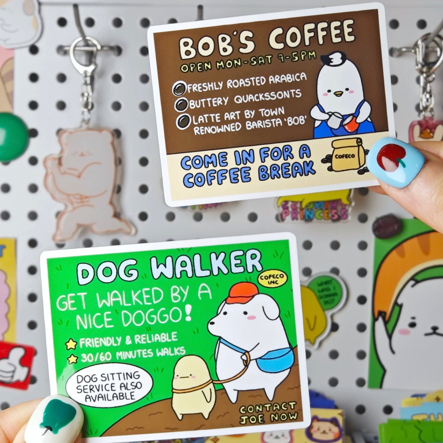 Silly Advertisement Sticker Magnets
