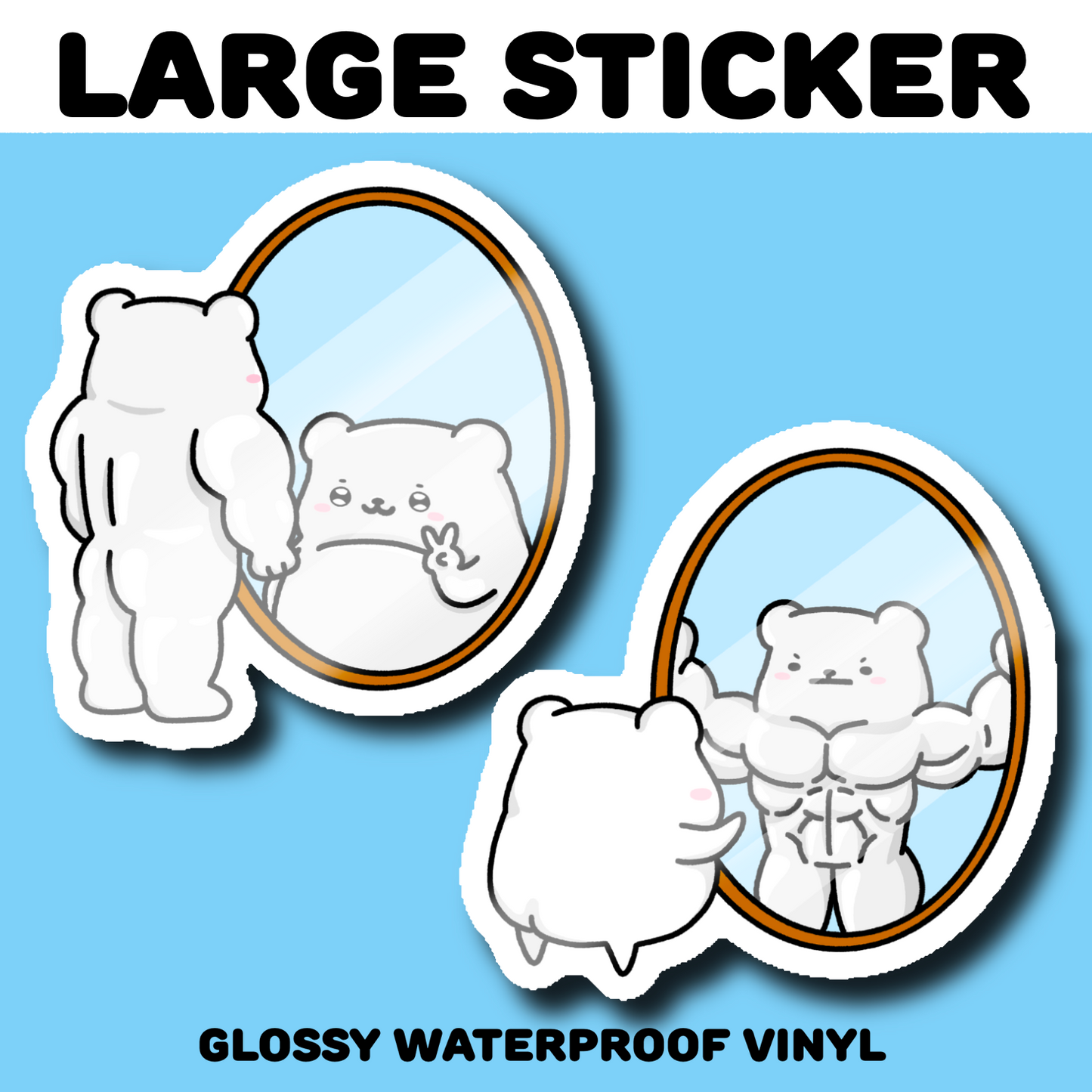Mirror Ideal Type Large Stickers