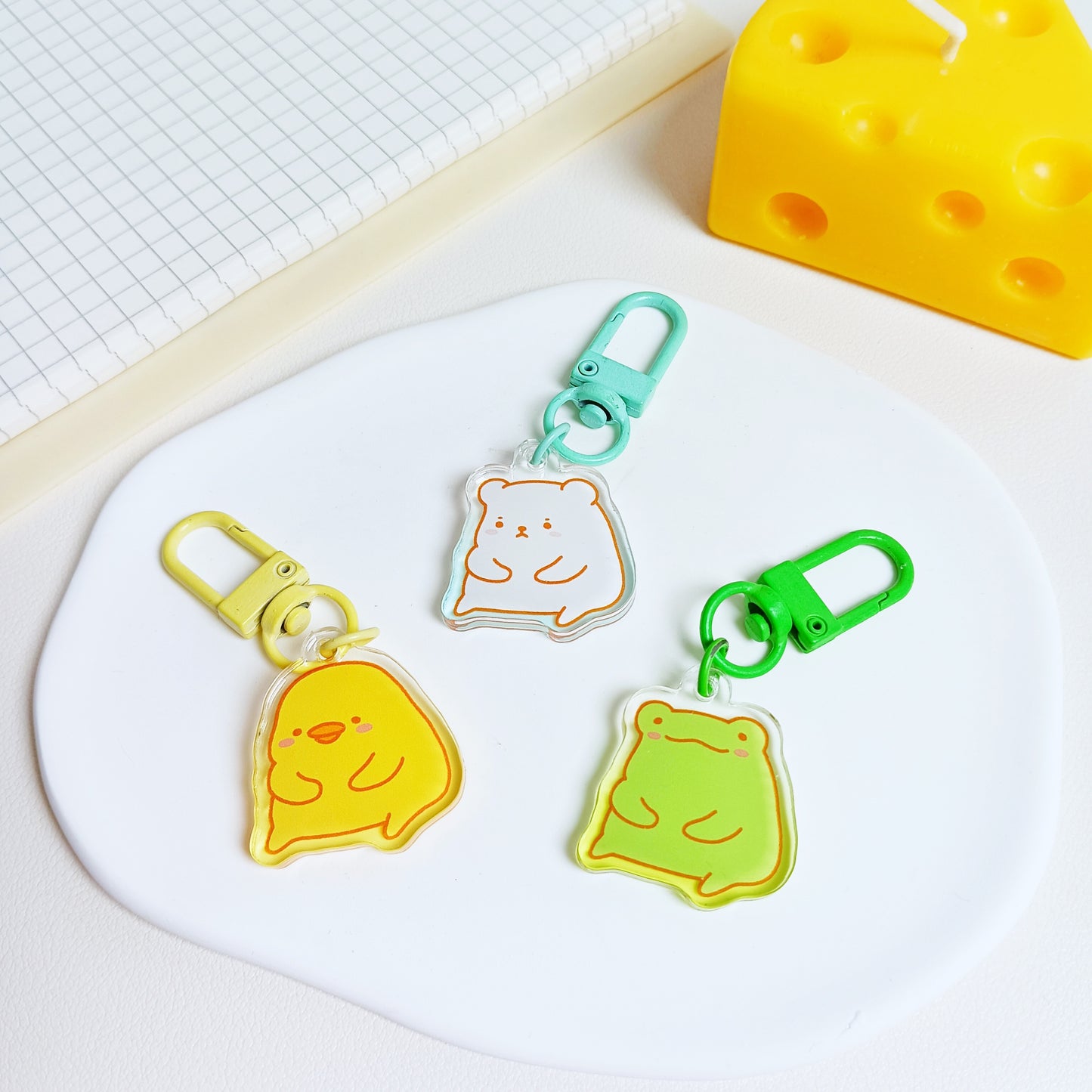 Quiet Friends Acrylic Keychain
