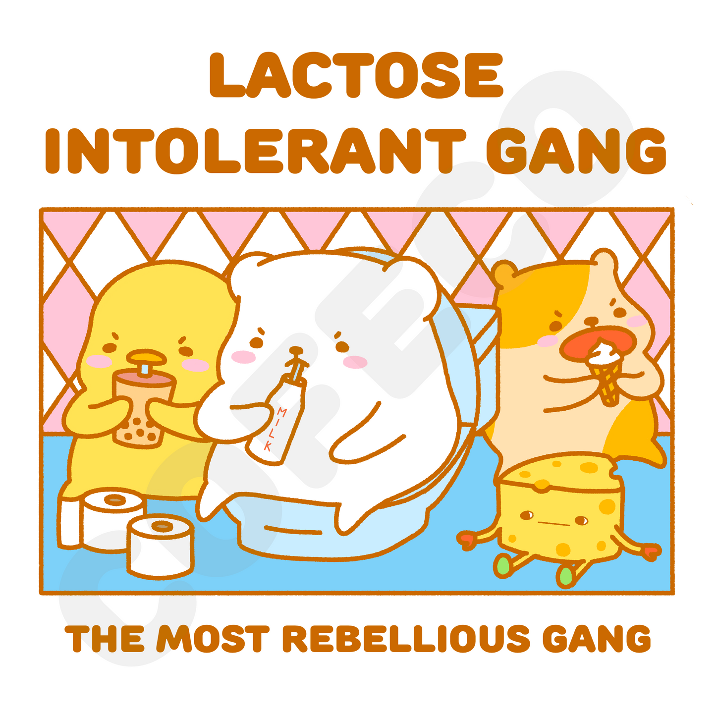 Lactose Intolerant Gang T-shirt