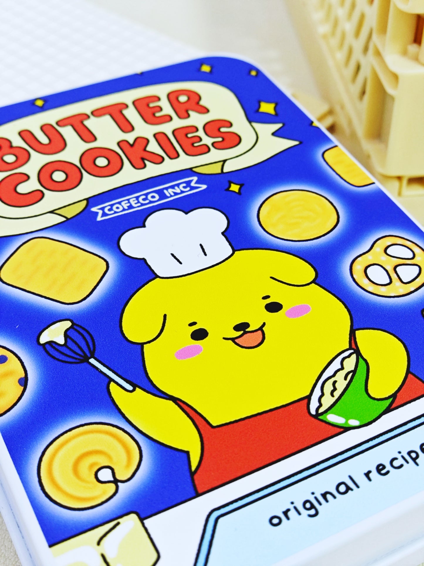 Butter Cookies Storage Tin Box