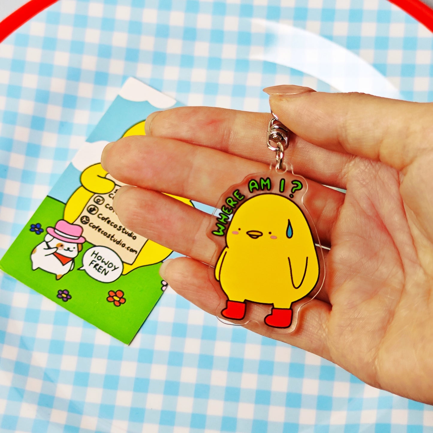 Where Am I Keychain