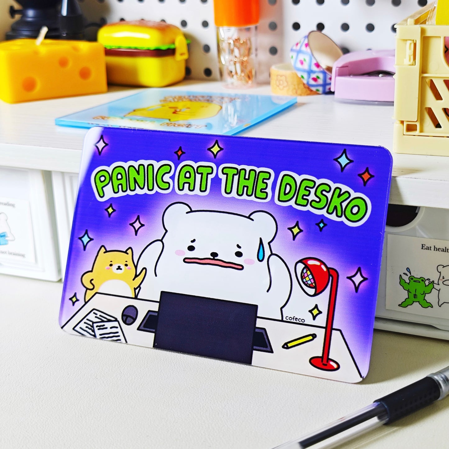 Panic At The Desko Sign