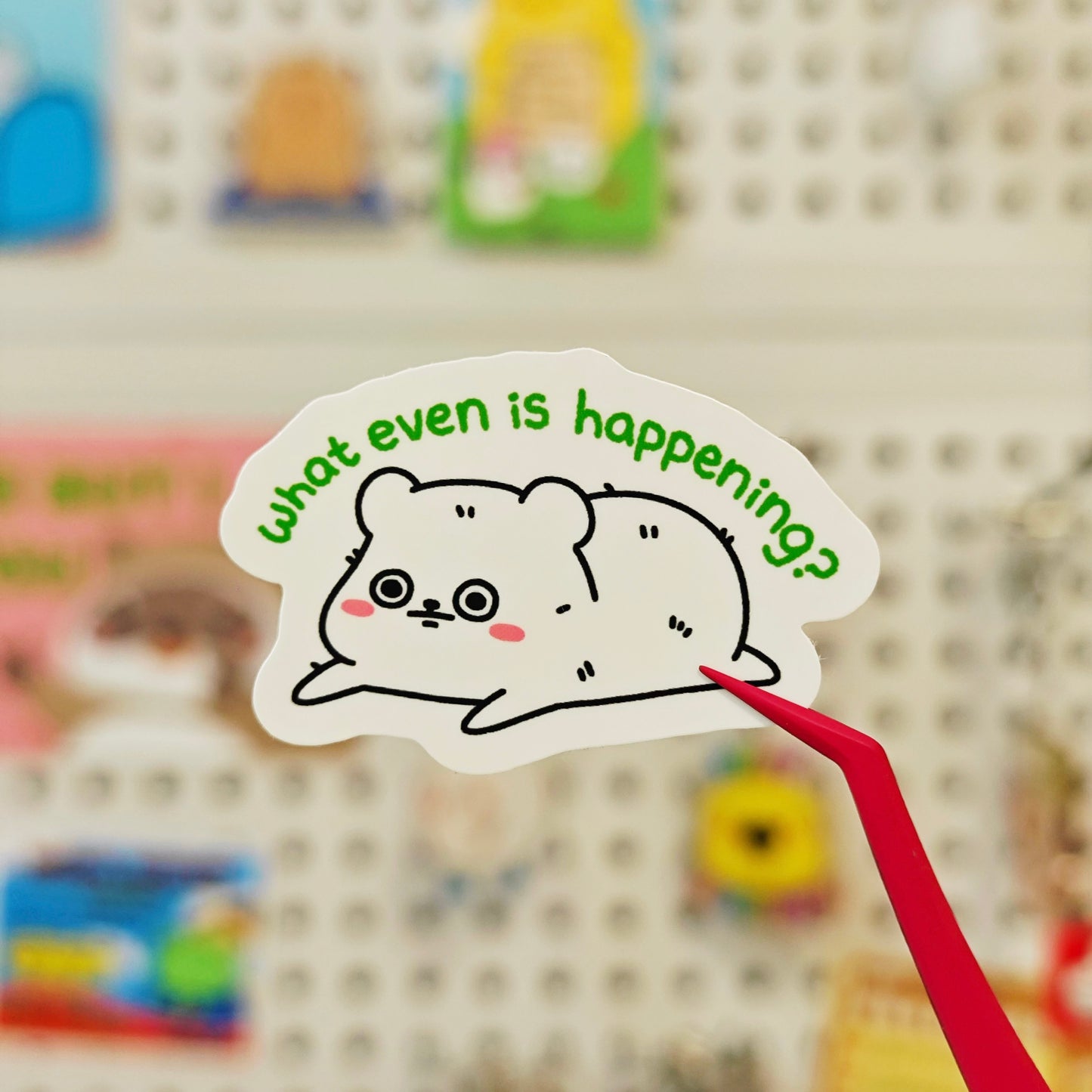Big Head Tiny Brain Quiet Bear Sticker Collection