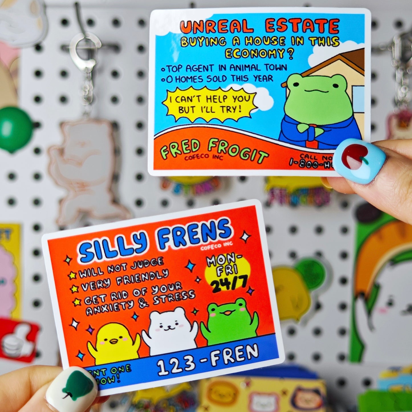 Silly Advertisement Sticker Magnets