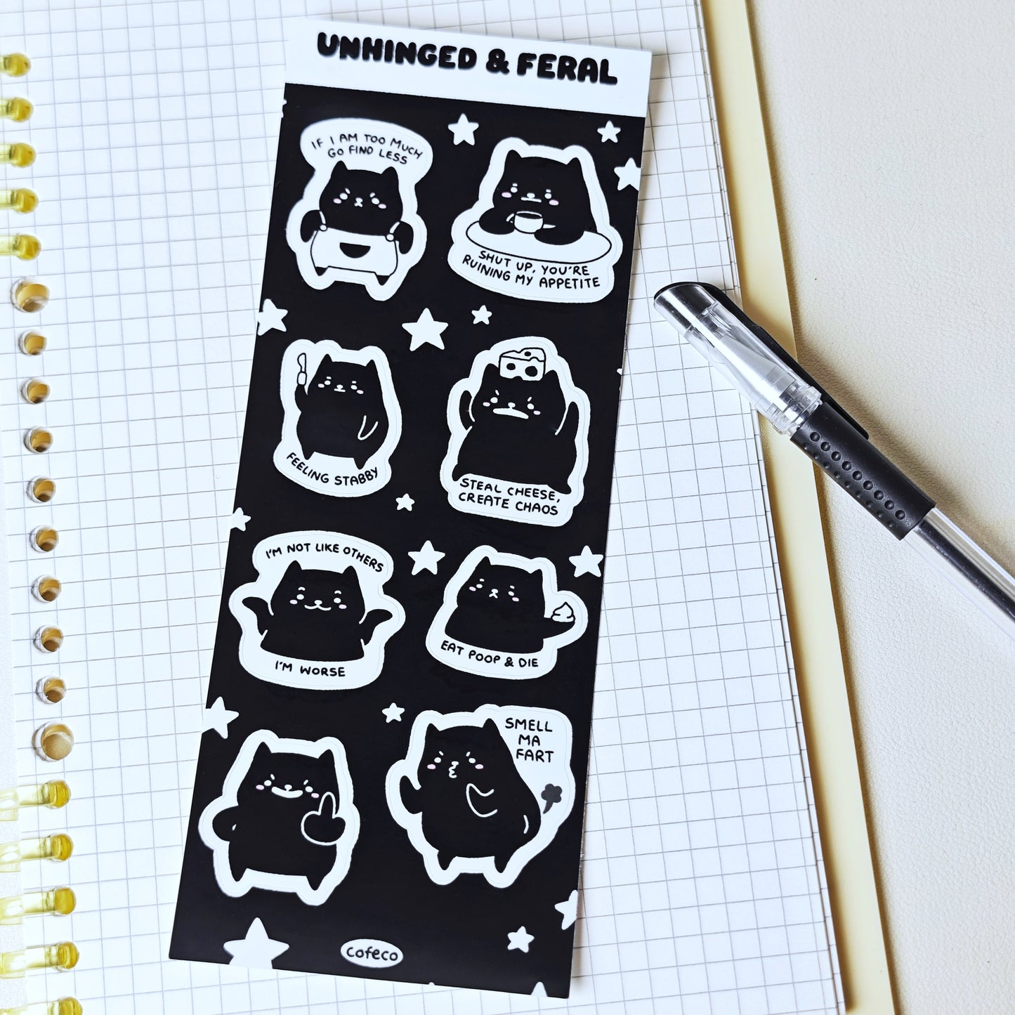 Unhinged & Feral Sticker Sheet