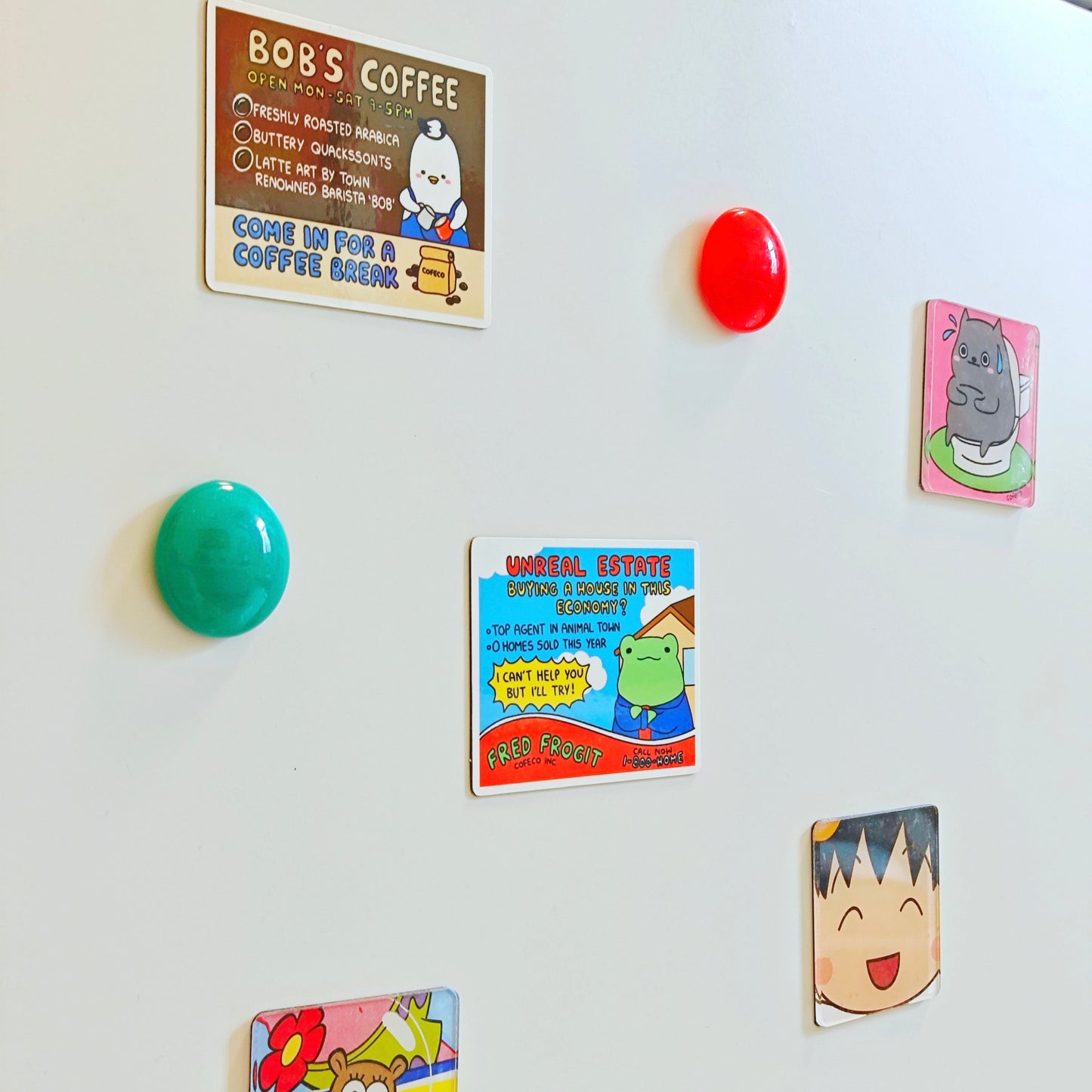 Silly Advertisement Sticker Magnets