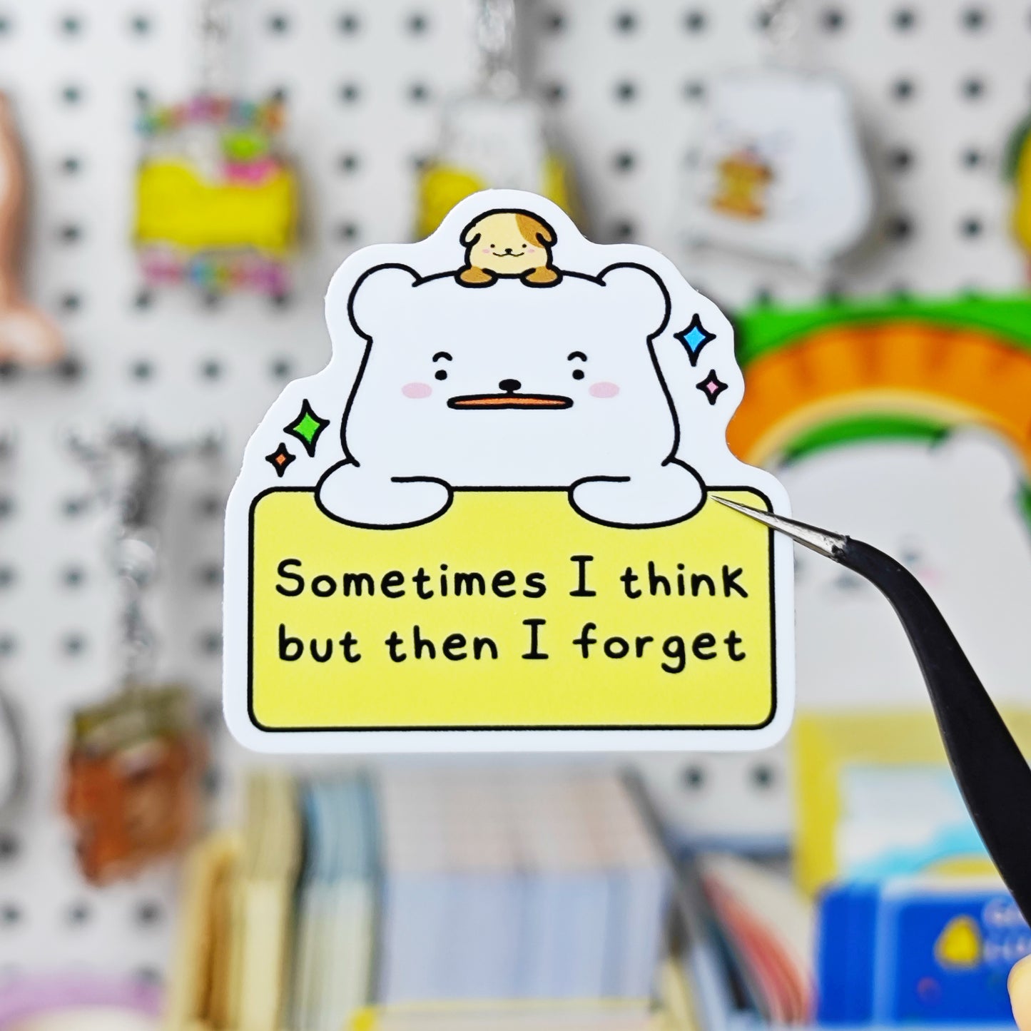 Sometimes I Think But Then I Forget Sticker