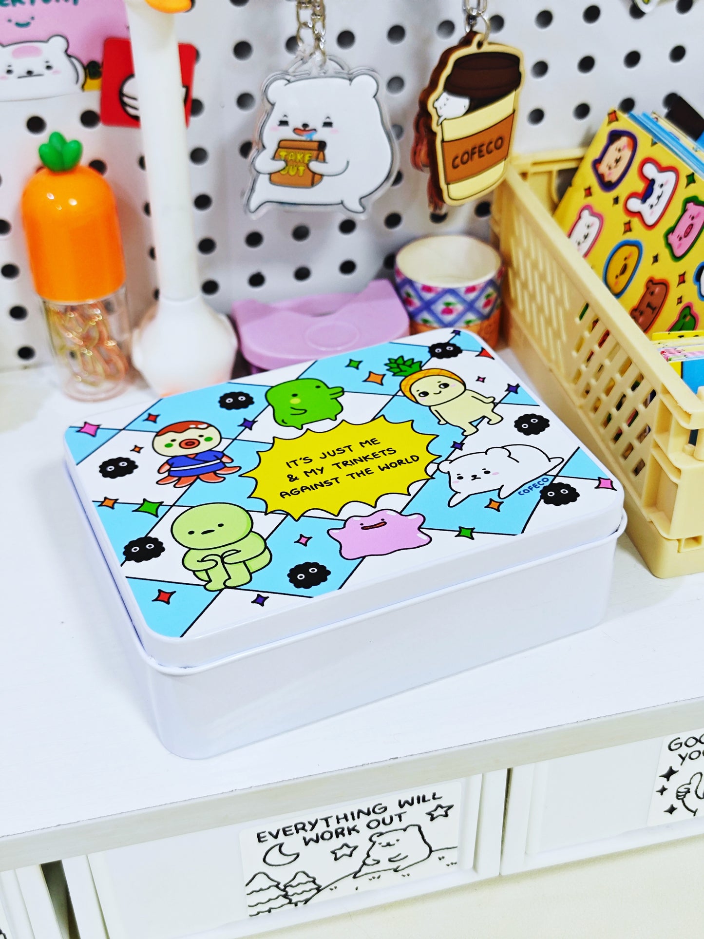 It’s Just Me & My Trinkets Storage Tin Box