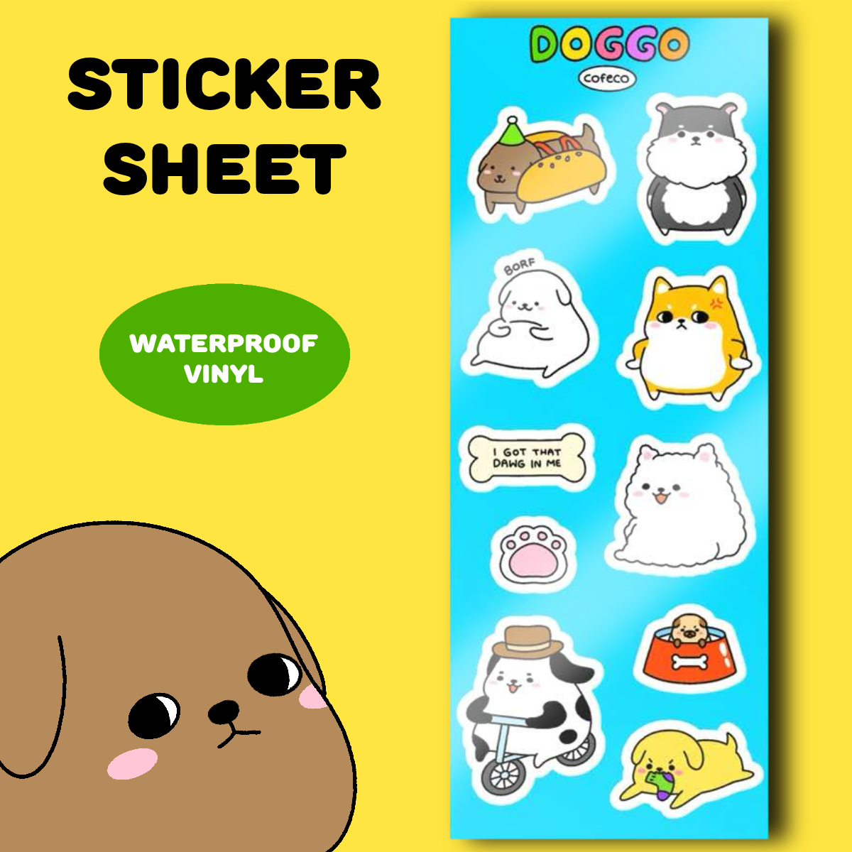 Doggo Sticker Sheet