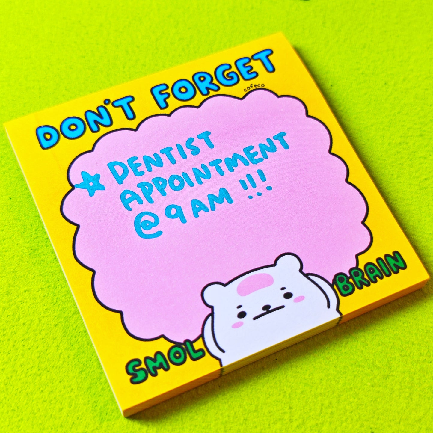 Don’t Forget Sticky Note Memo Pad