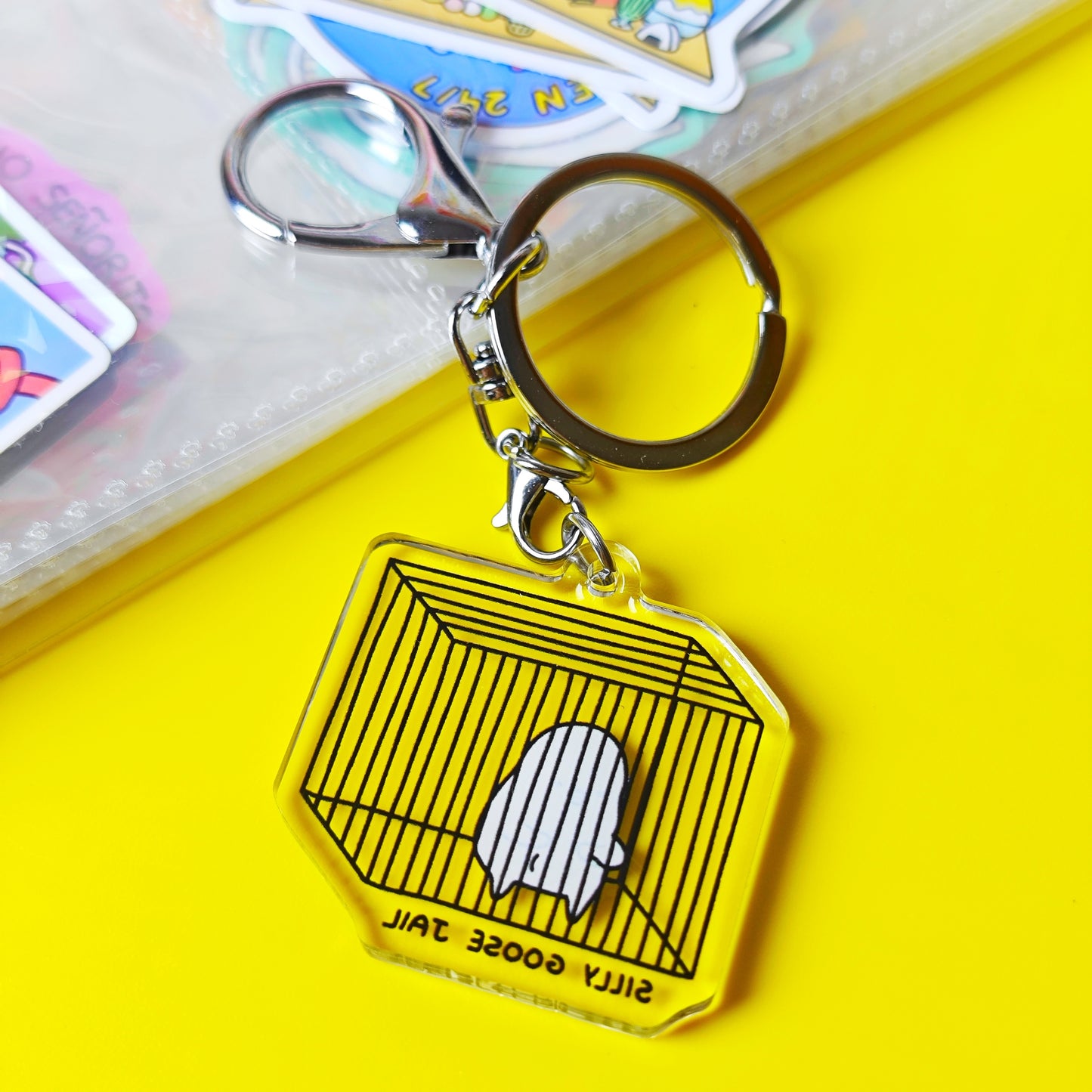 Silly Goose Jail Keychain