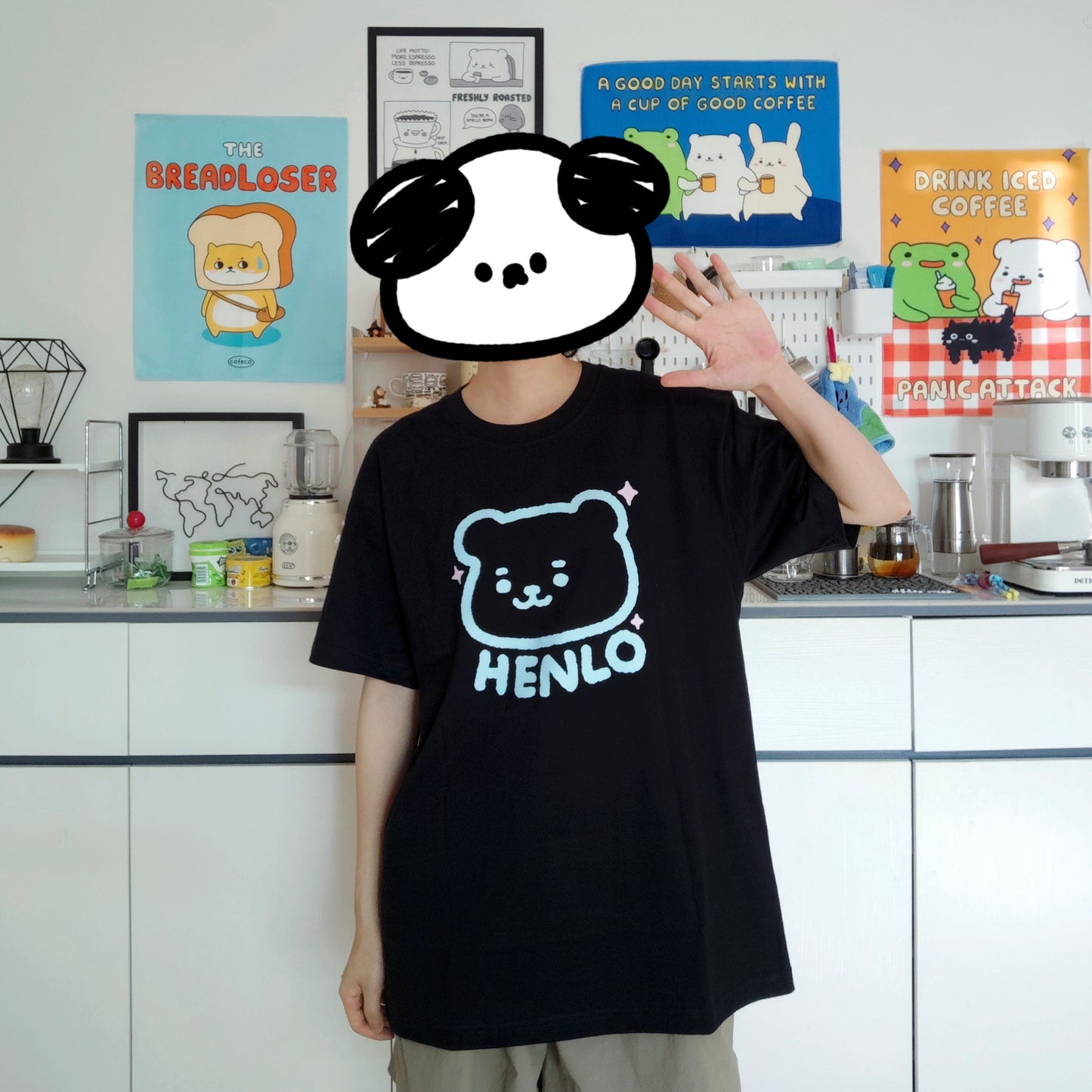 Henlo Quiet Bear T-shirt