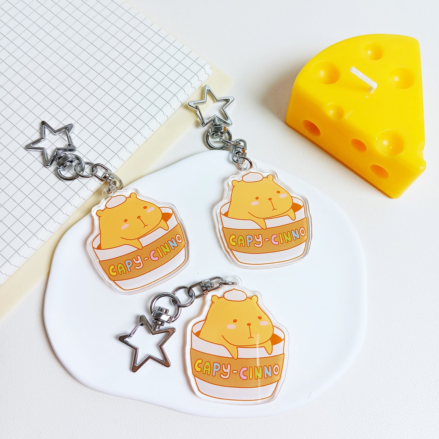 Capycinno Acrylic Keychain