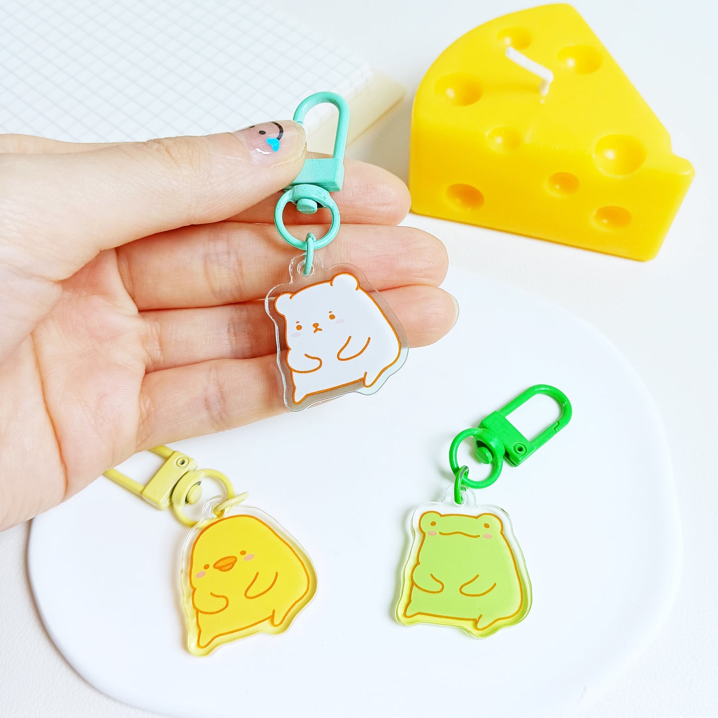 Quiet Friends Acrylic Keychain