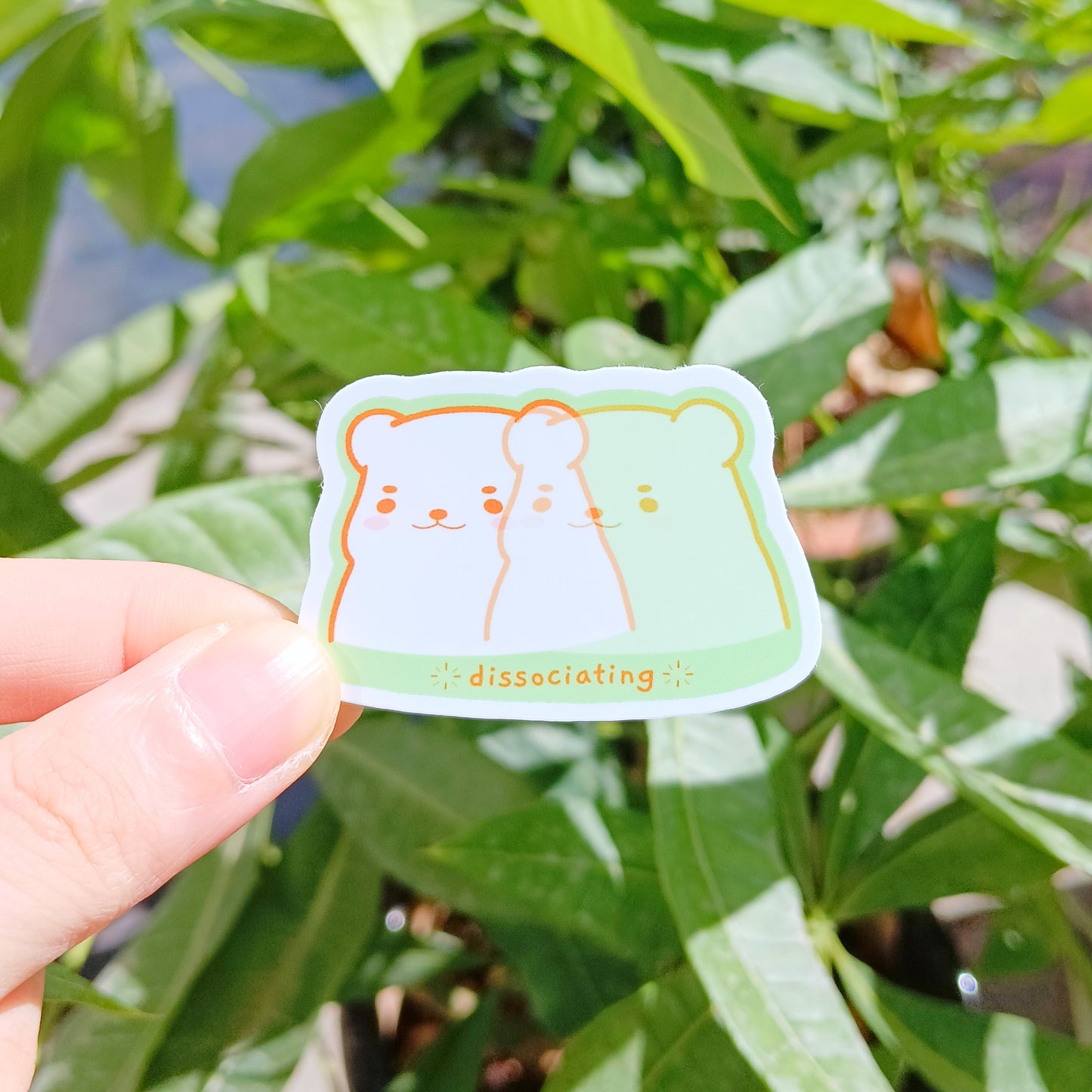 Dissociating Vinyl Sticker