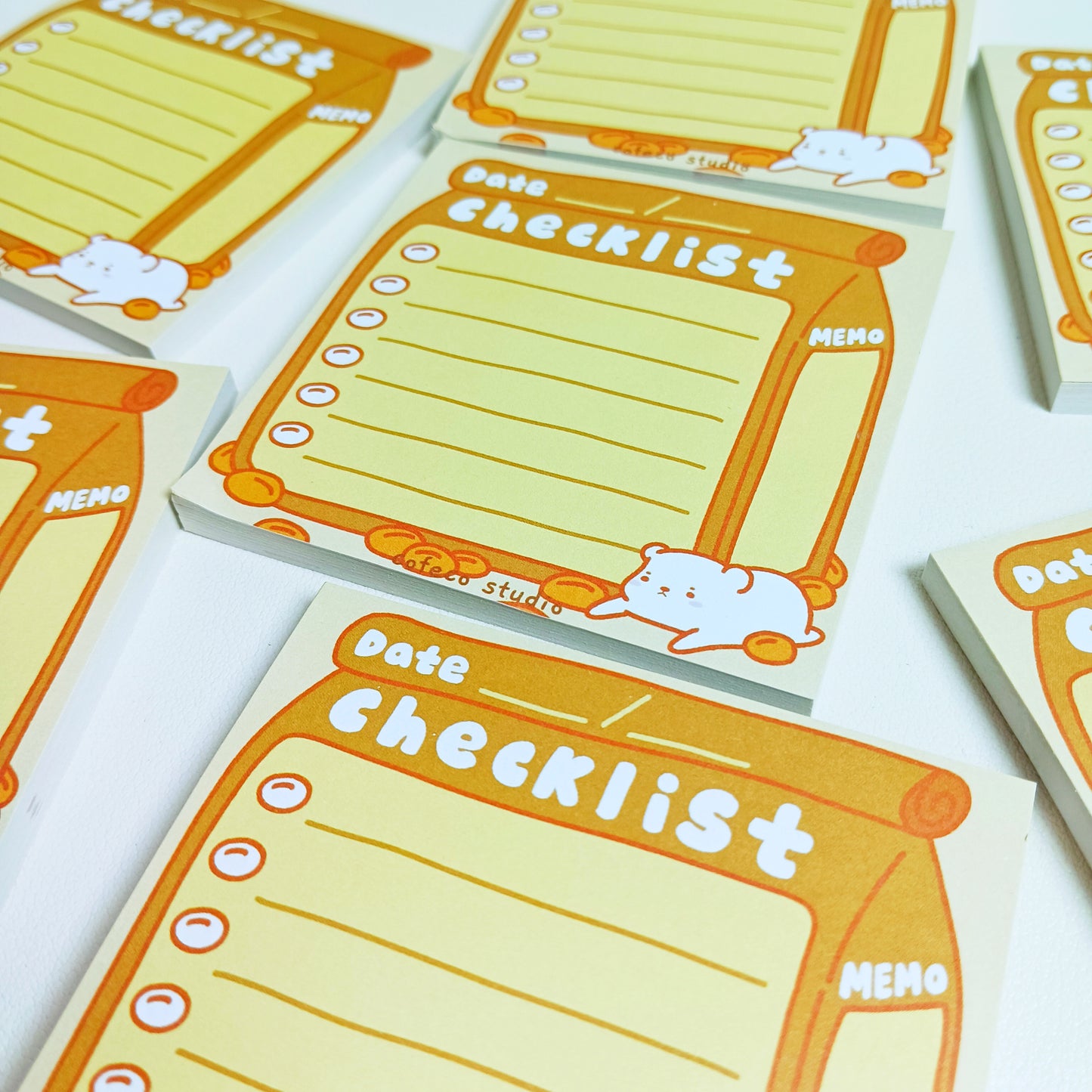 Coffee Checklist Sticky Note Memo Pad