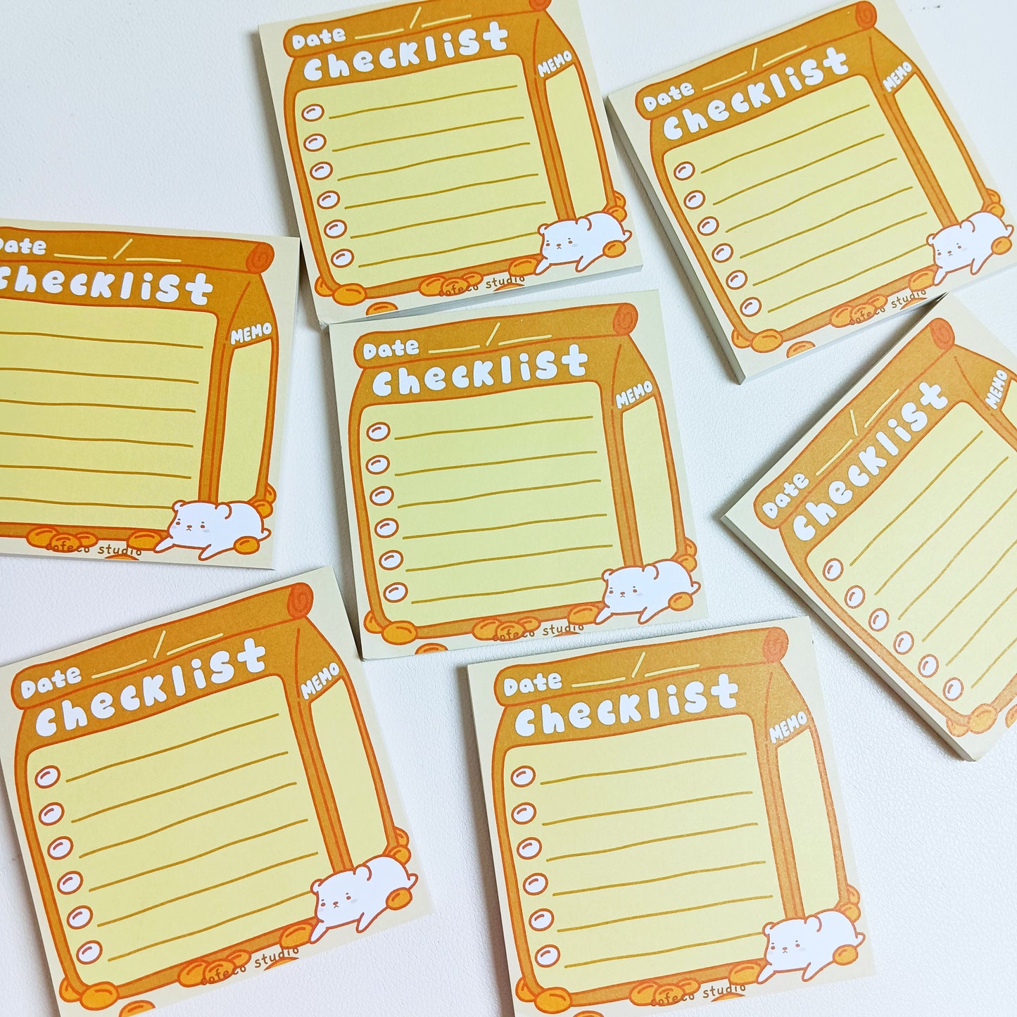 Coffee Checklist Sticky Note Memo Pad