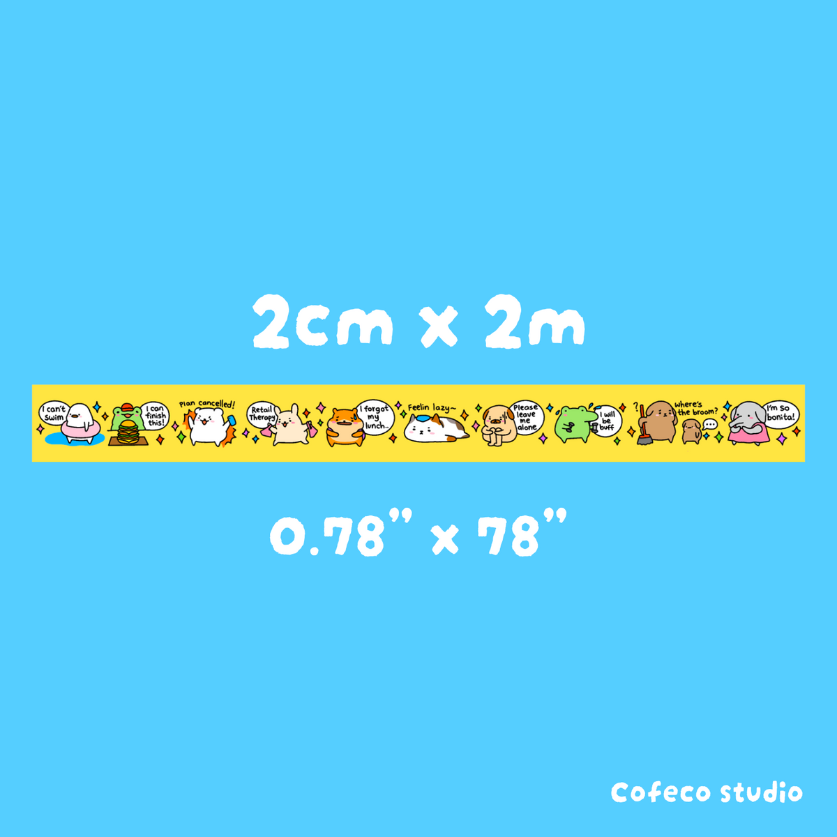 Silly Washi Tape