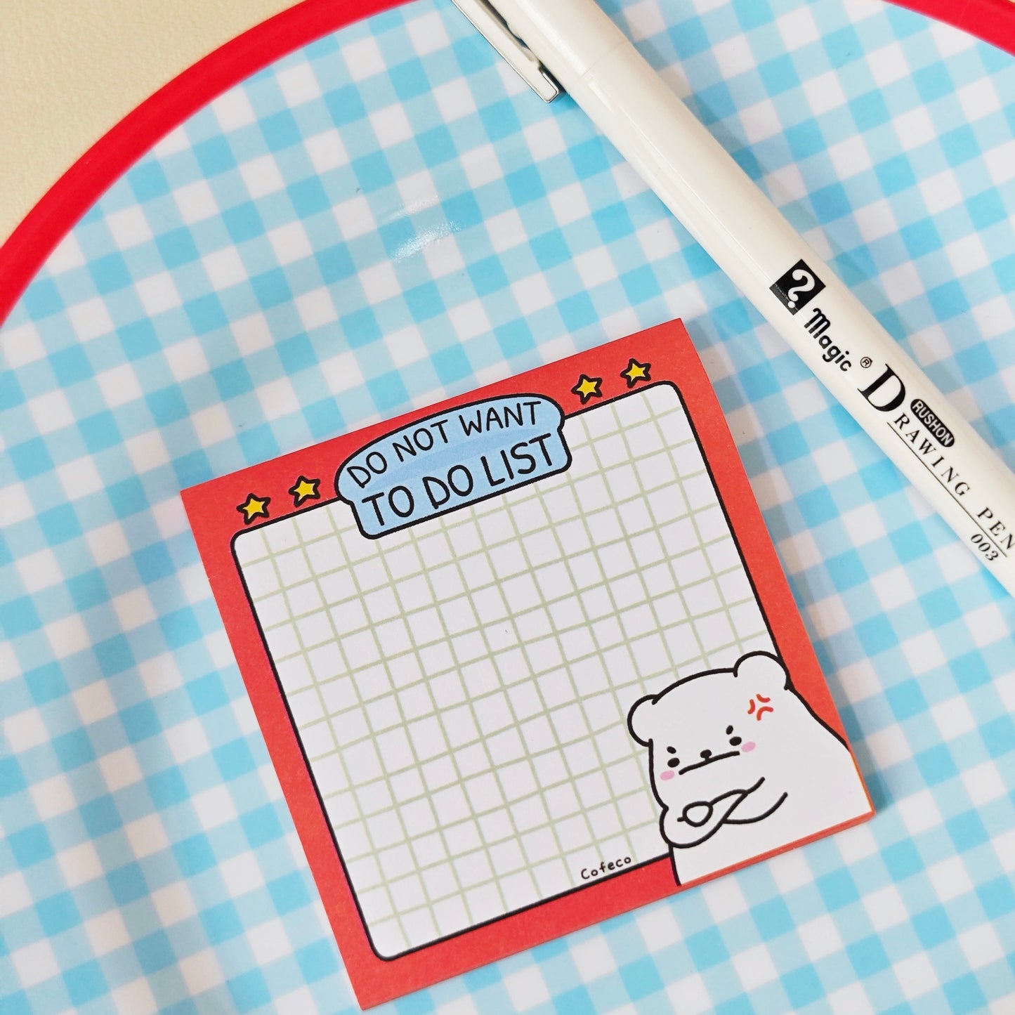 Do Not Want To Do List Sticky Memo Pad